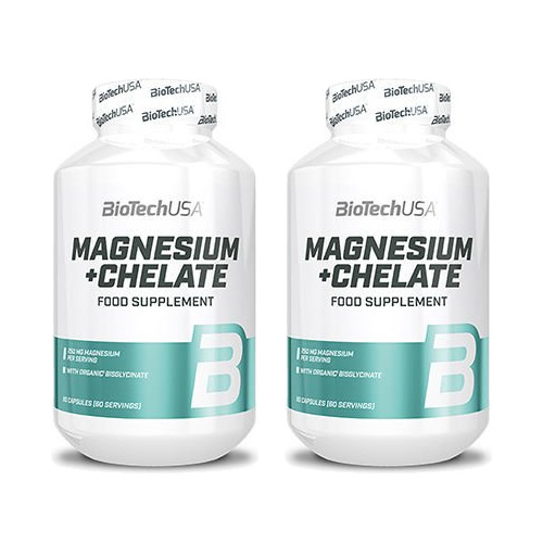 BioTech USA Magnesium + Chelate - 2x 60caps