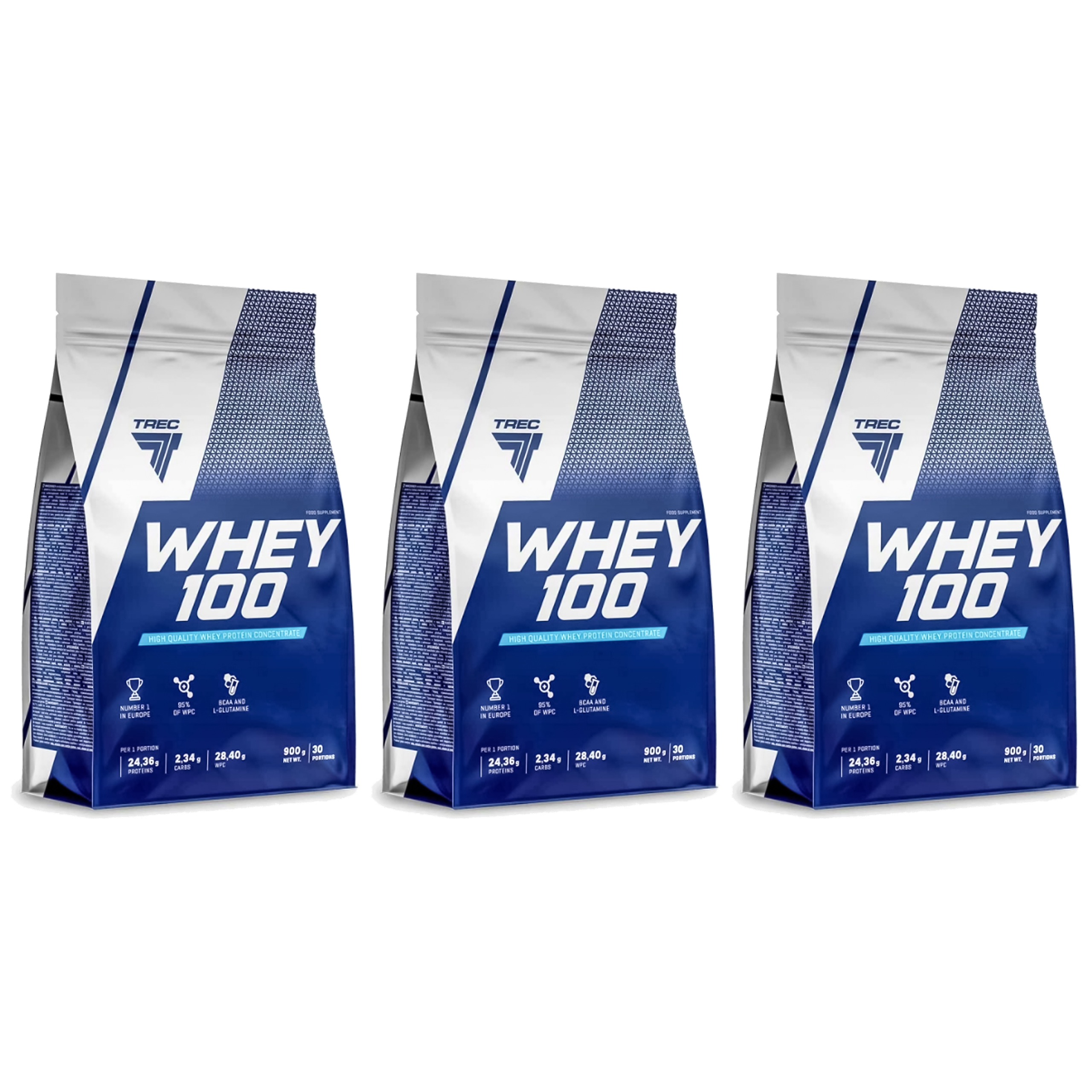 TREC Whey 100 - 3x 900g