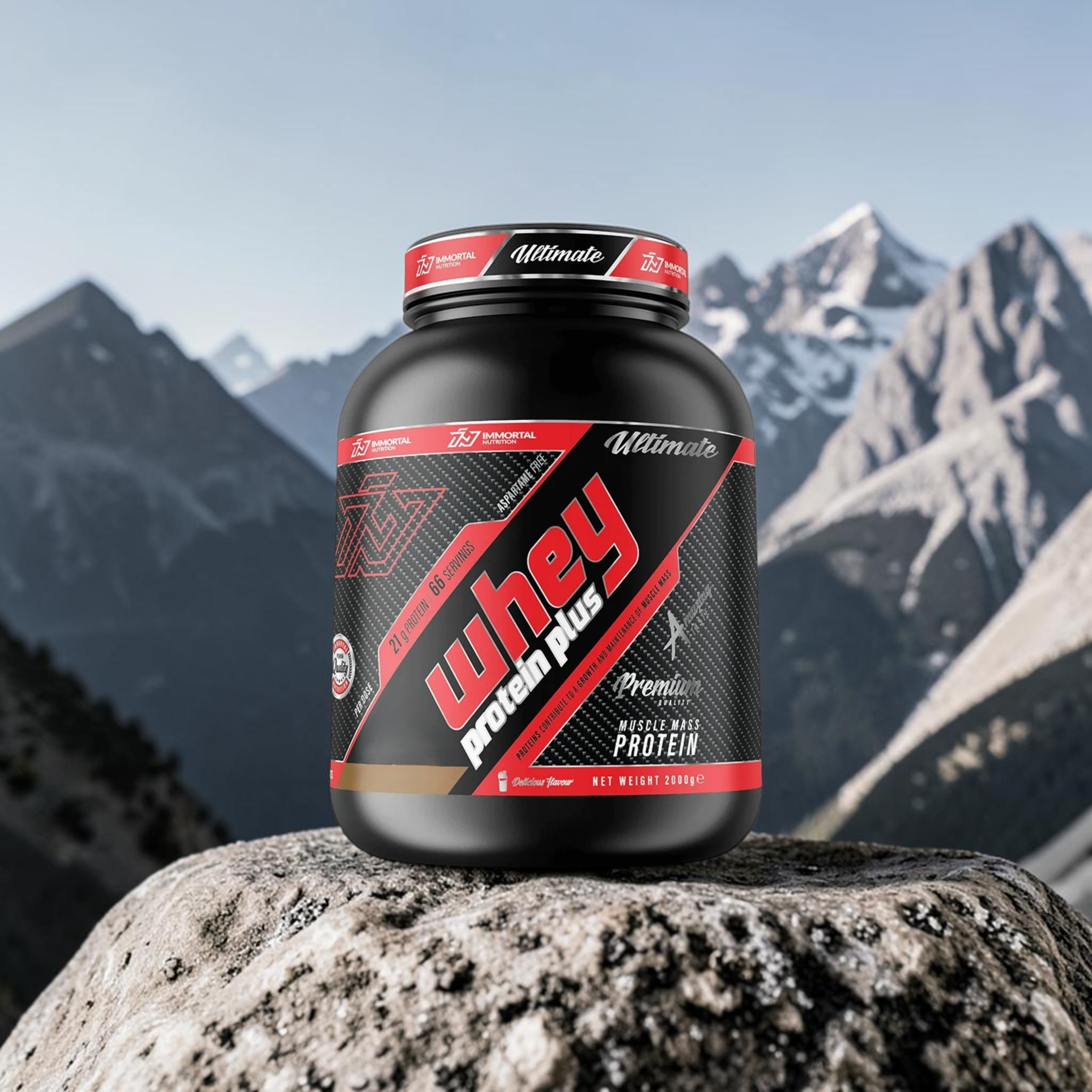 IMMORTAL NUTRITION - Whey Protein Plus - 3x 2000g