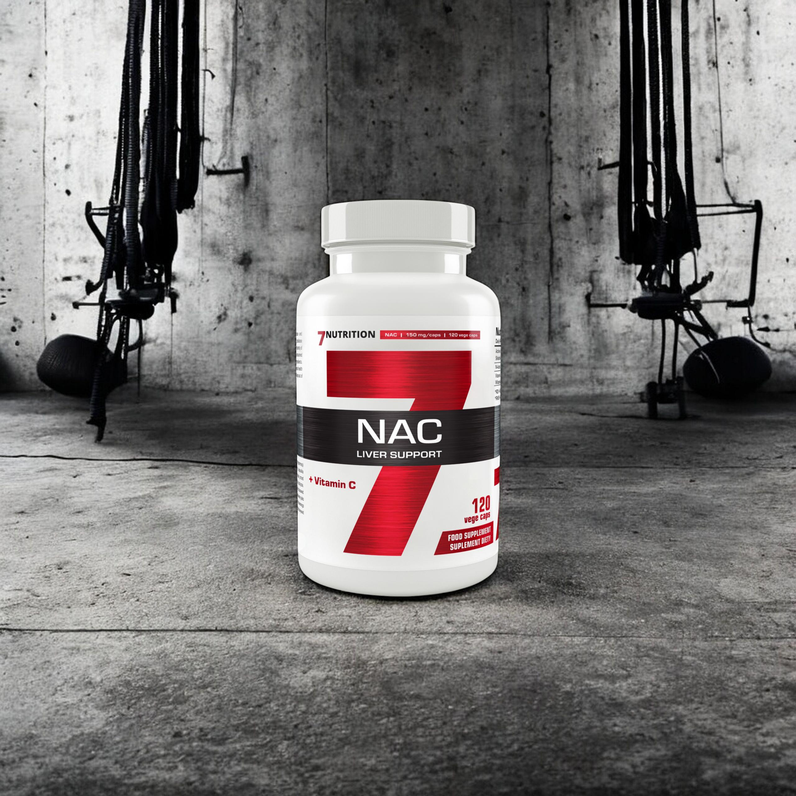 7 NUTRITION NAC + Vitamin C - 120vcaps