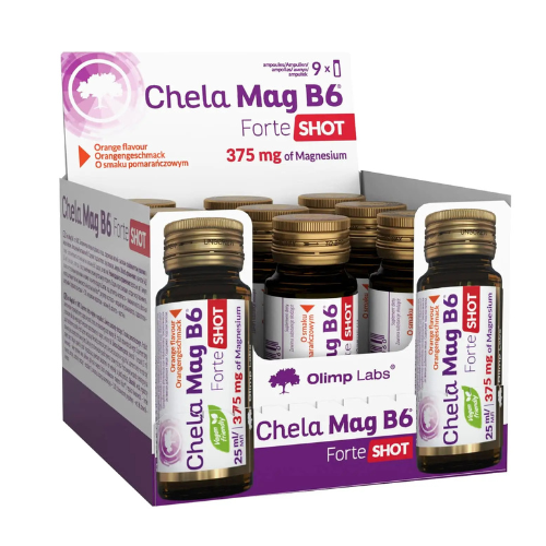 OLIMP - Chela-Mag B6 Forte Shot - 9x 3x 25ml - Orange