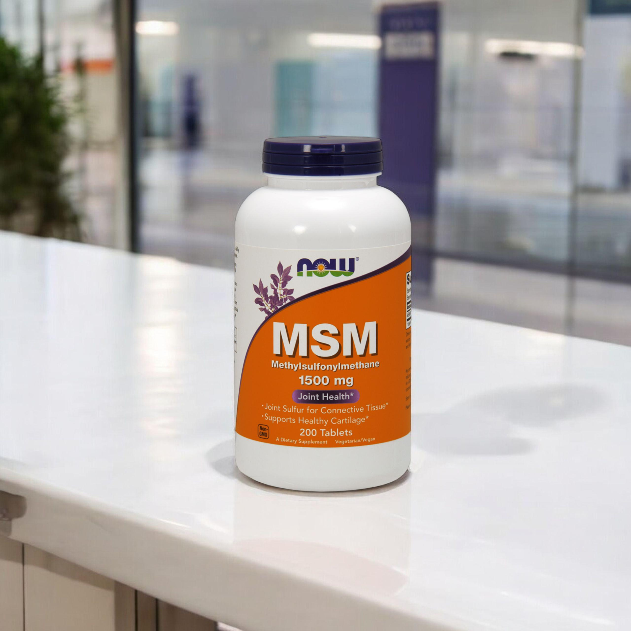 NOW MSM 1500mg - 3x 200tabs