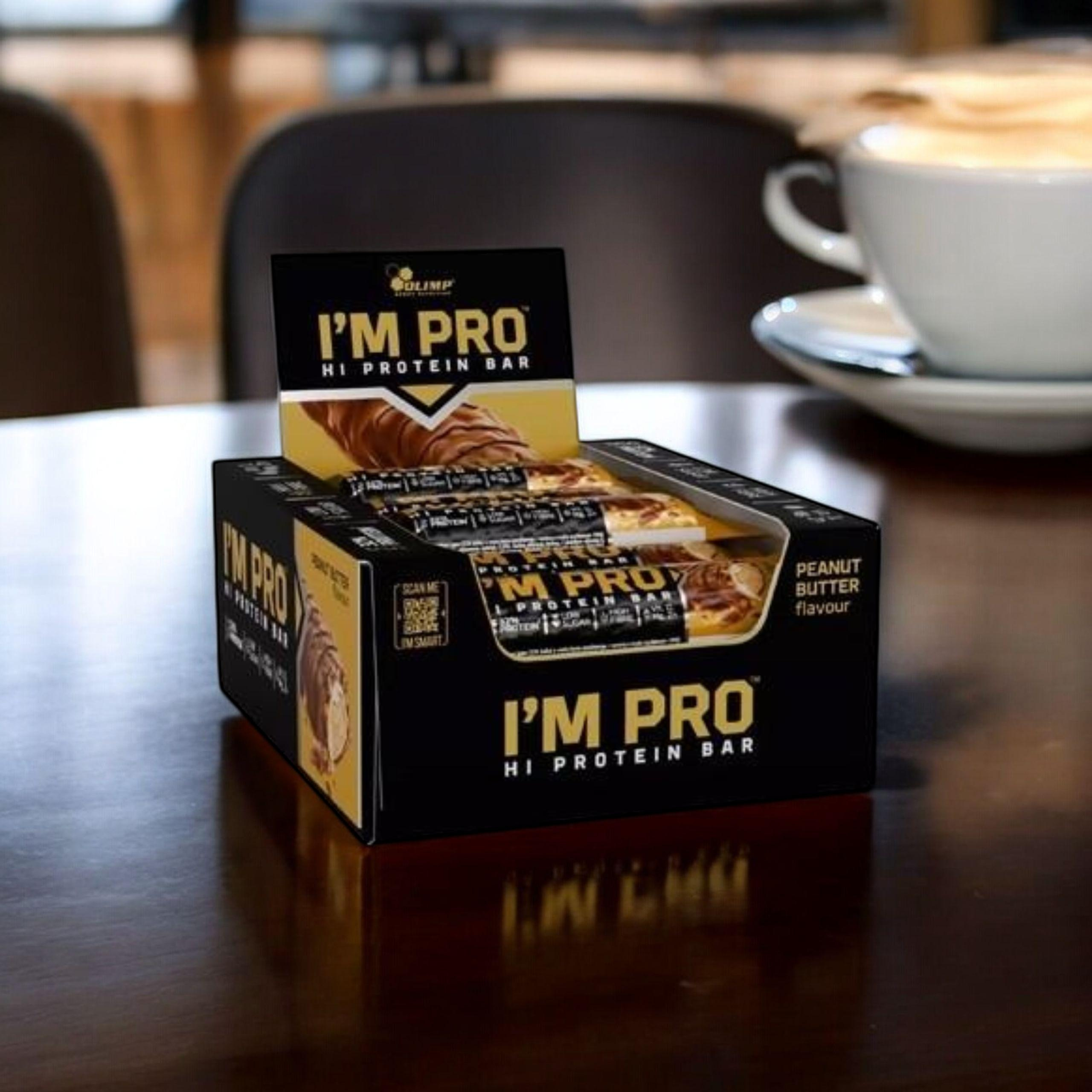 OLIMP - Im PRO Protein Bar - 15x 40g - Peanut Butter - WYPRZEDAŻ - 21-04