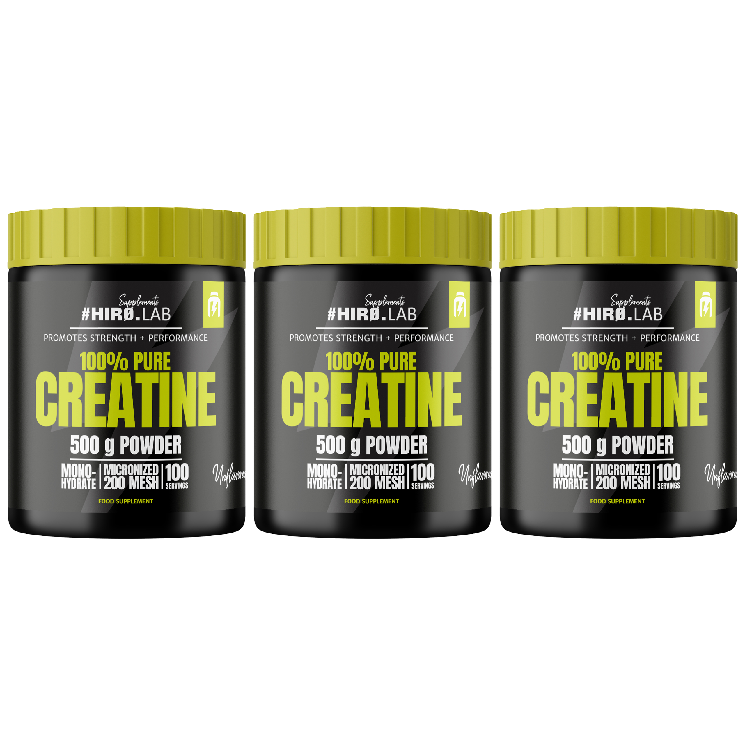 HIRO.LAB 100% Pure Creatine - 3x 500g + 100g FREE