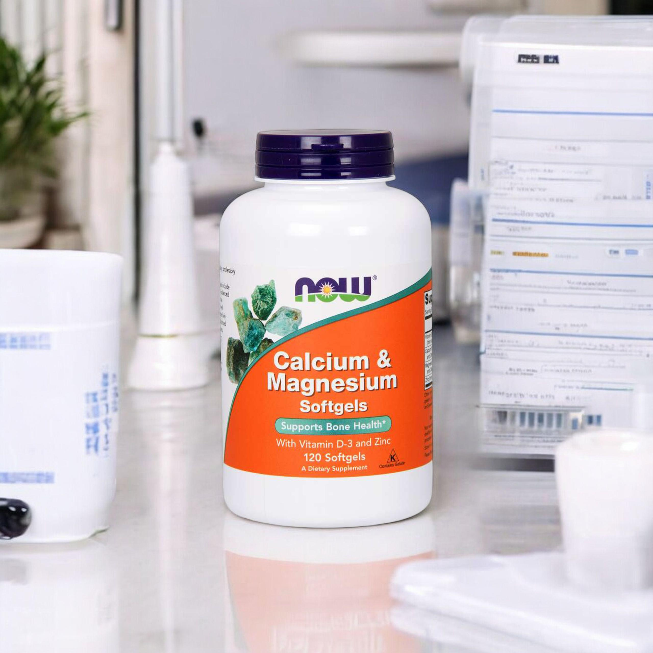 NOW Calcium and Magnesium - 3x 120softgels