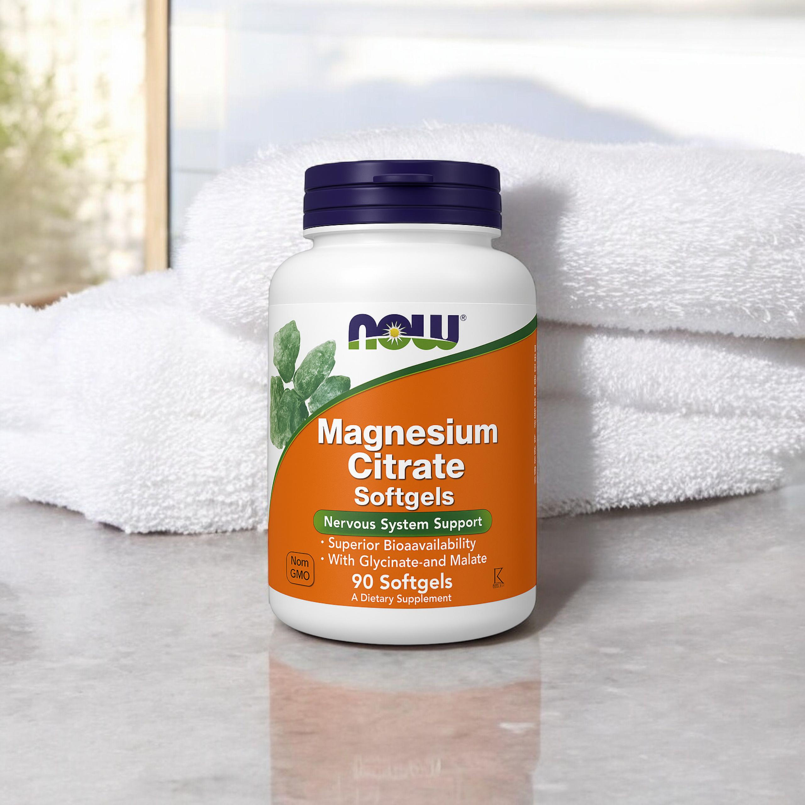 NOW - Magnesium Citrate - 2x 90softgels