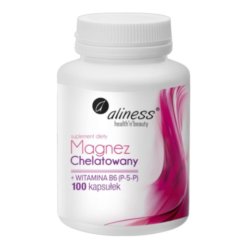 ALINESS - Magnez Chelatowany 650mg + B6 (P-5-P) - 100caps.
