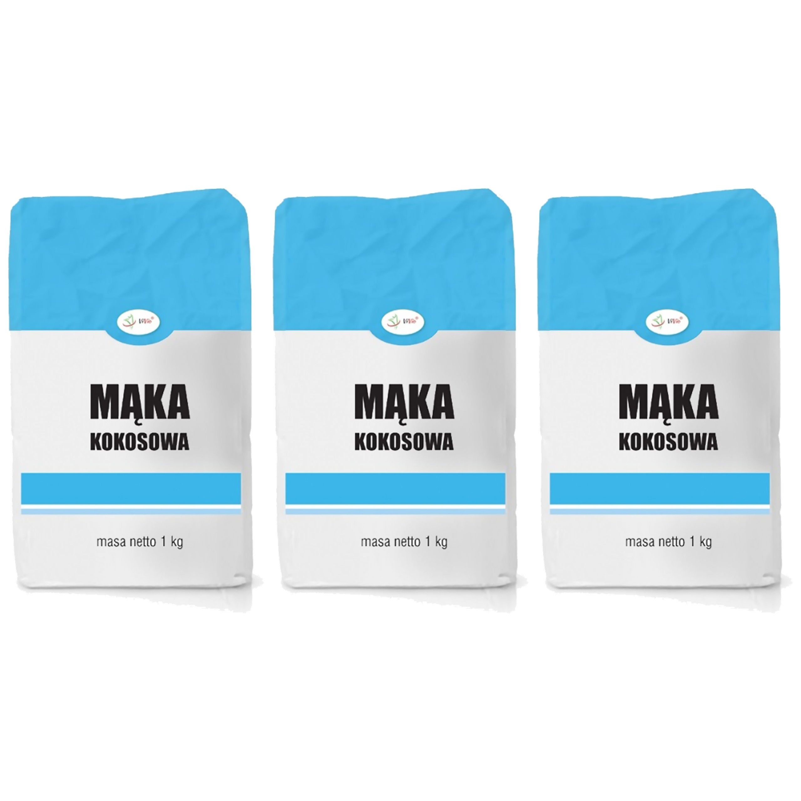 VIVIO Mąka Kokosowa - 3x 1000g