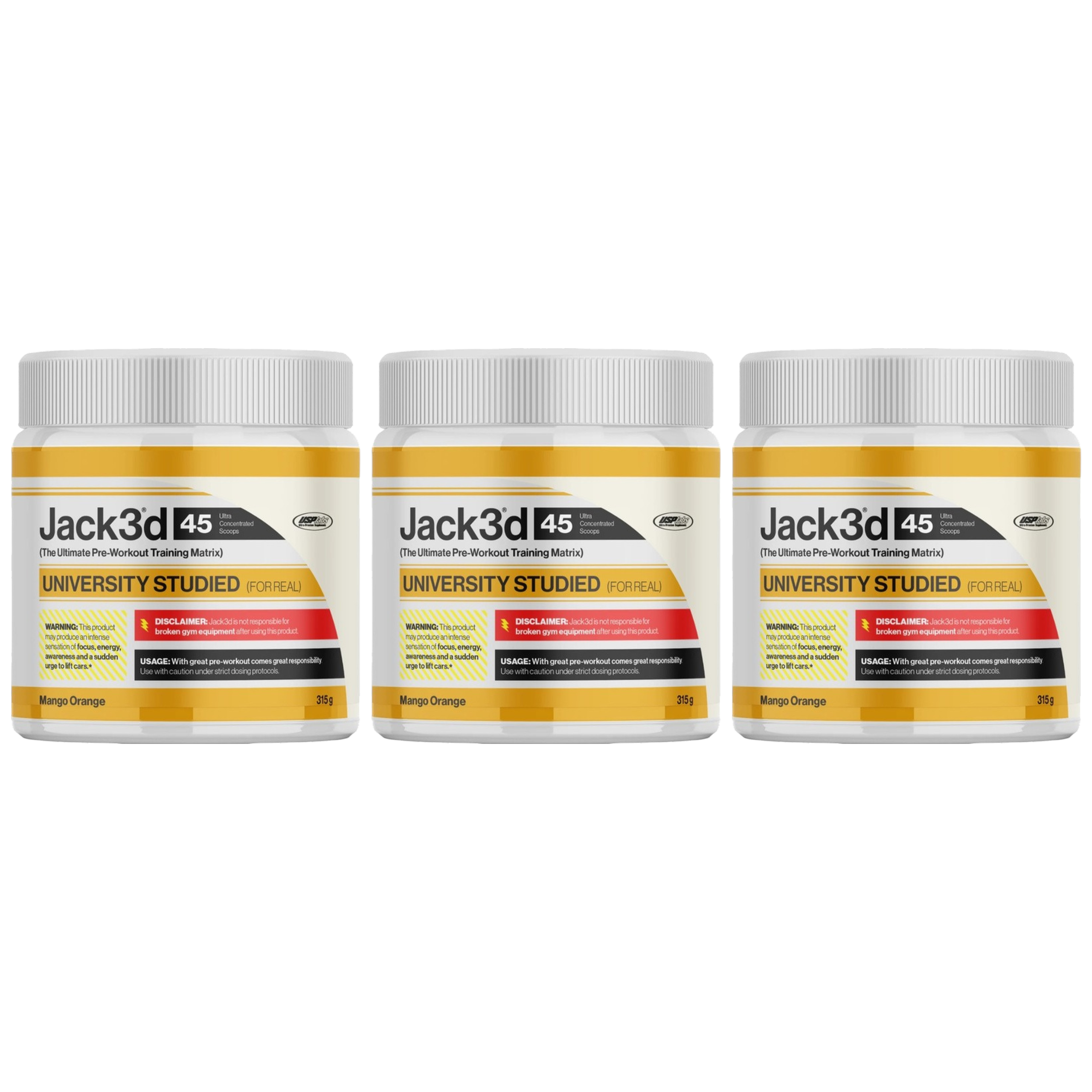 USP LABS - Jack3d Advanced Preworkout - 3x 315g