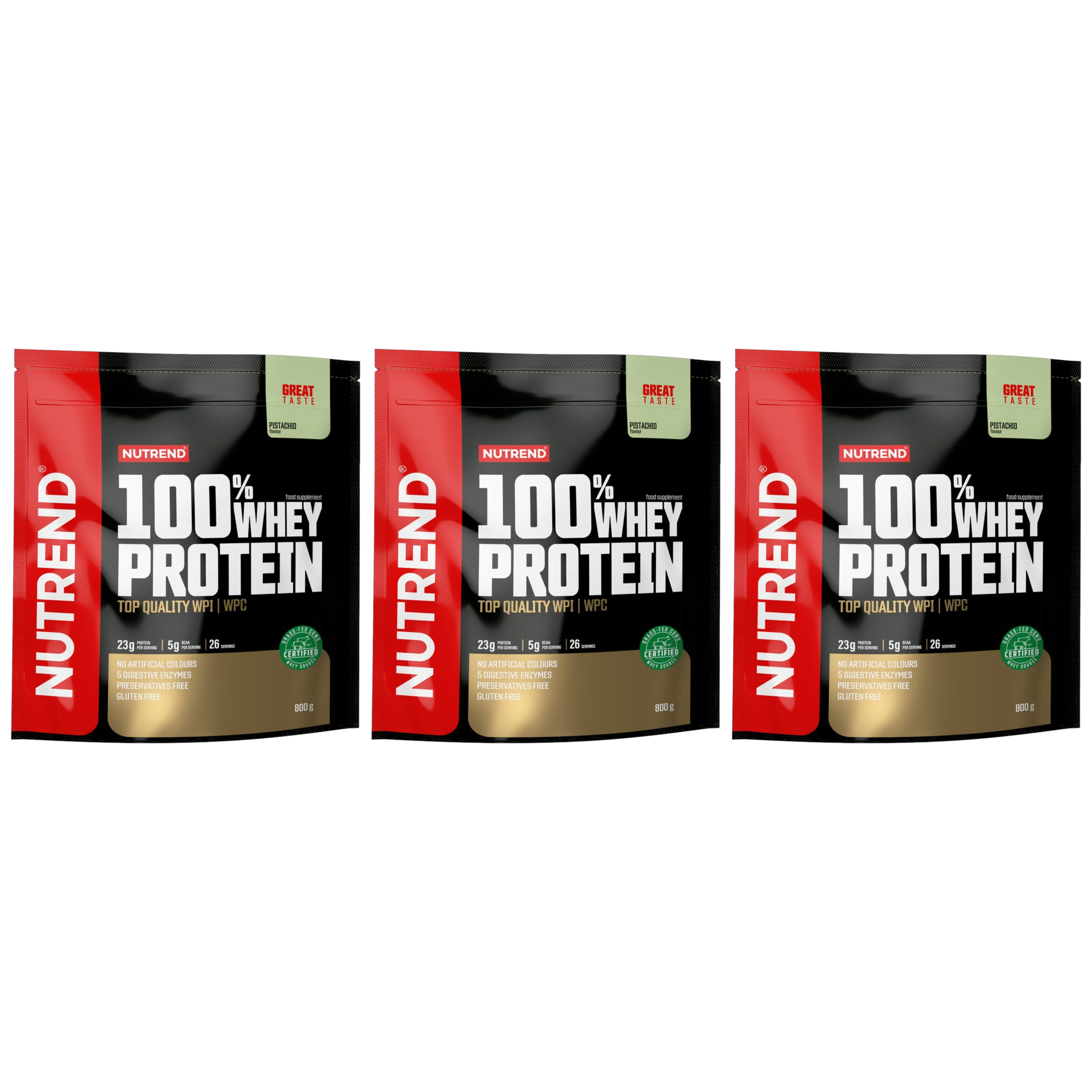 NUTREND - 100% Whey Protein - 3x 800g