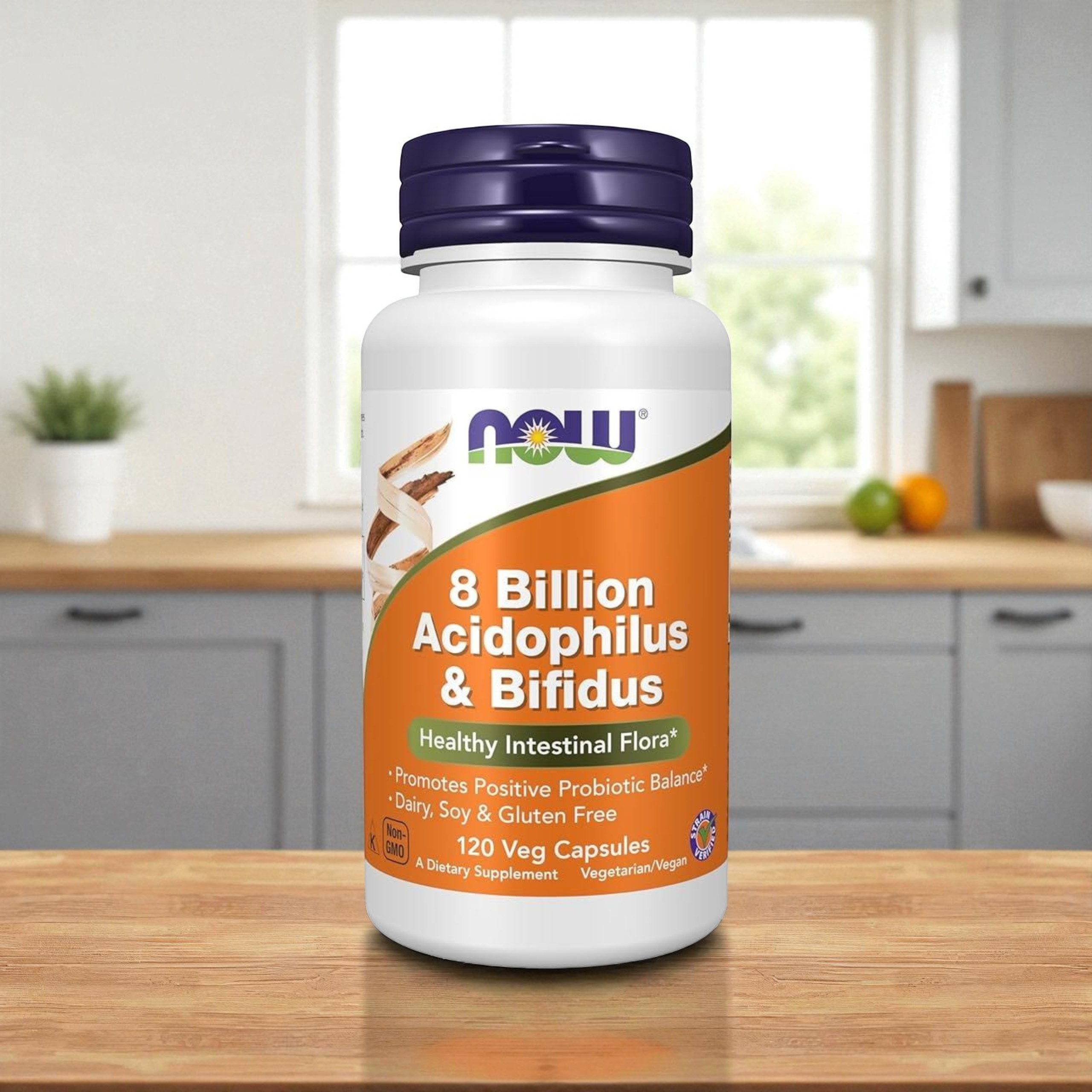 NOW - 8 Billion Acidophilus & Bifidus - 2x 120vcaps.