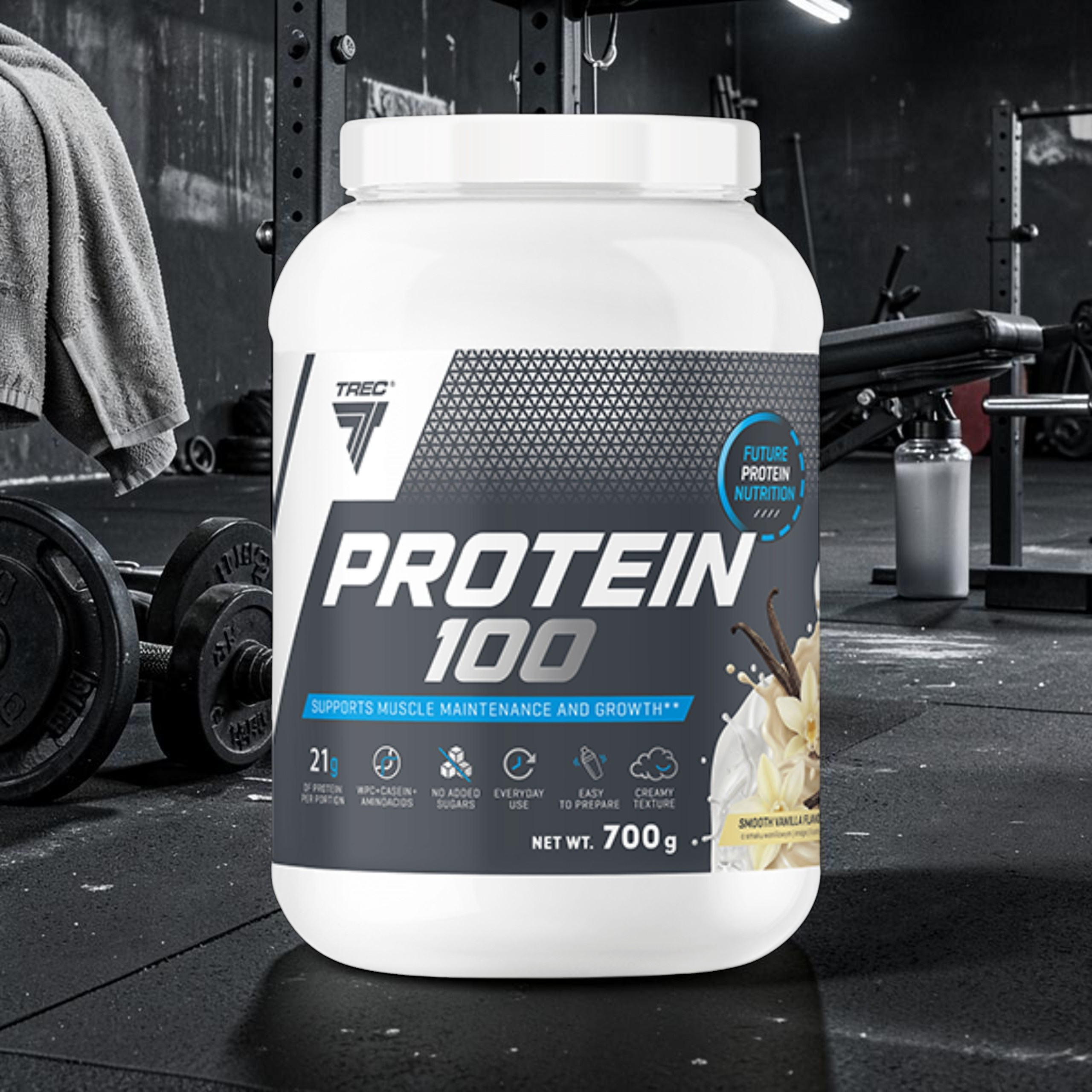 TREC - Protein 100 - 700g - Smooth Vanilla