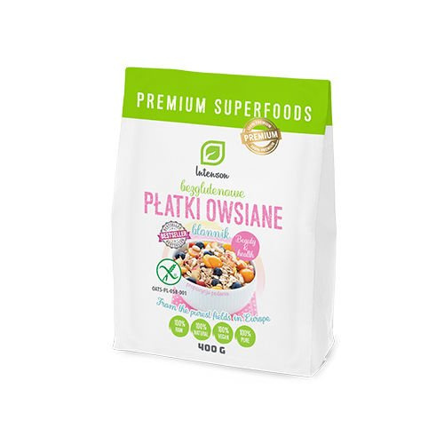 INTENSON Bezglutenowe płatki owsiane - 400g