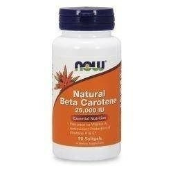 NOW Natural Beta Carotene 25000IU - 90soft gels