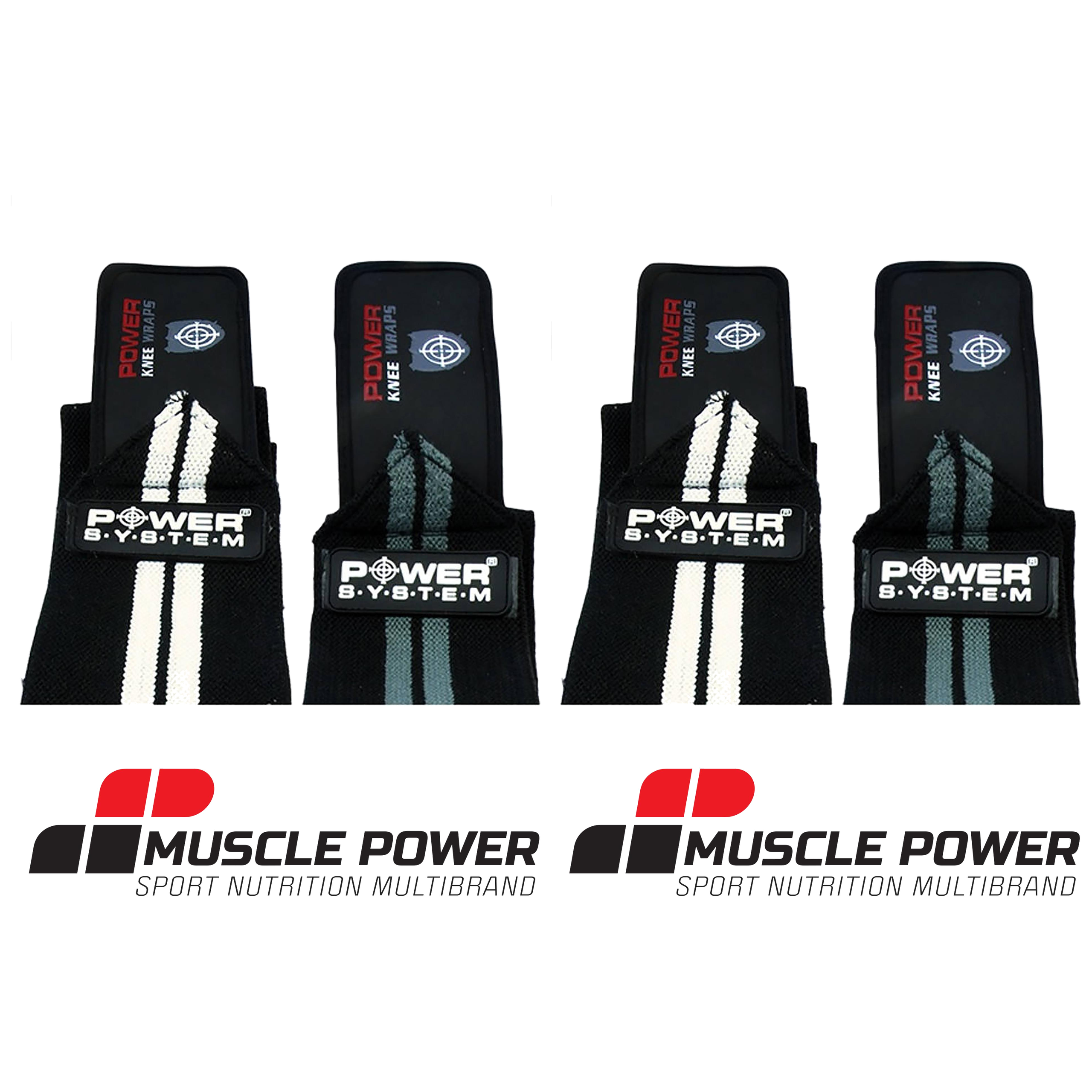 POWER SYSTEM Taśma - Knee Wraps - 2x 200cm