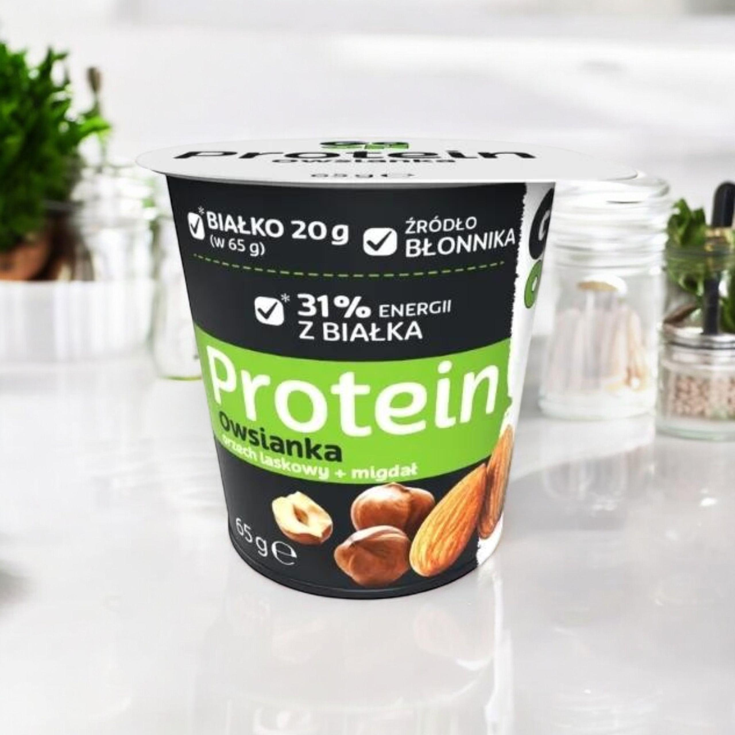 SANTE - Owsianka Protein z Orzechami w Kubku - 65g - Hazelnut + Almond