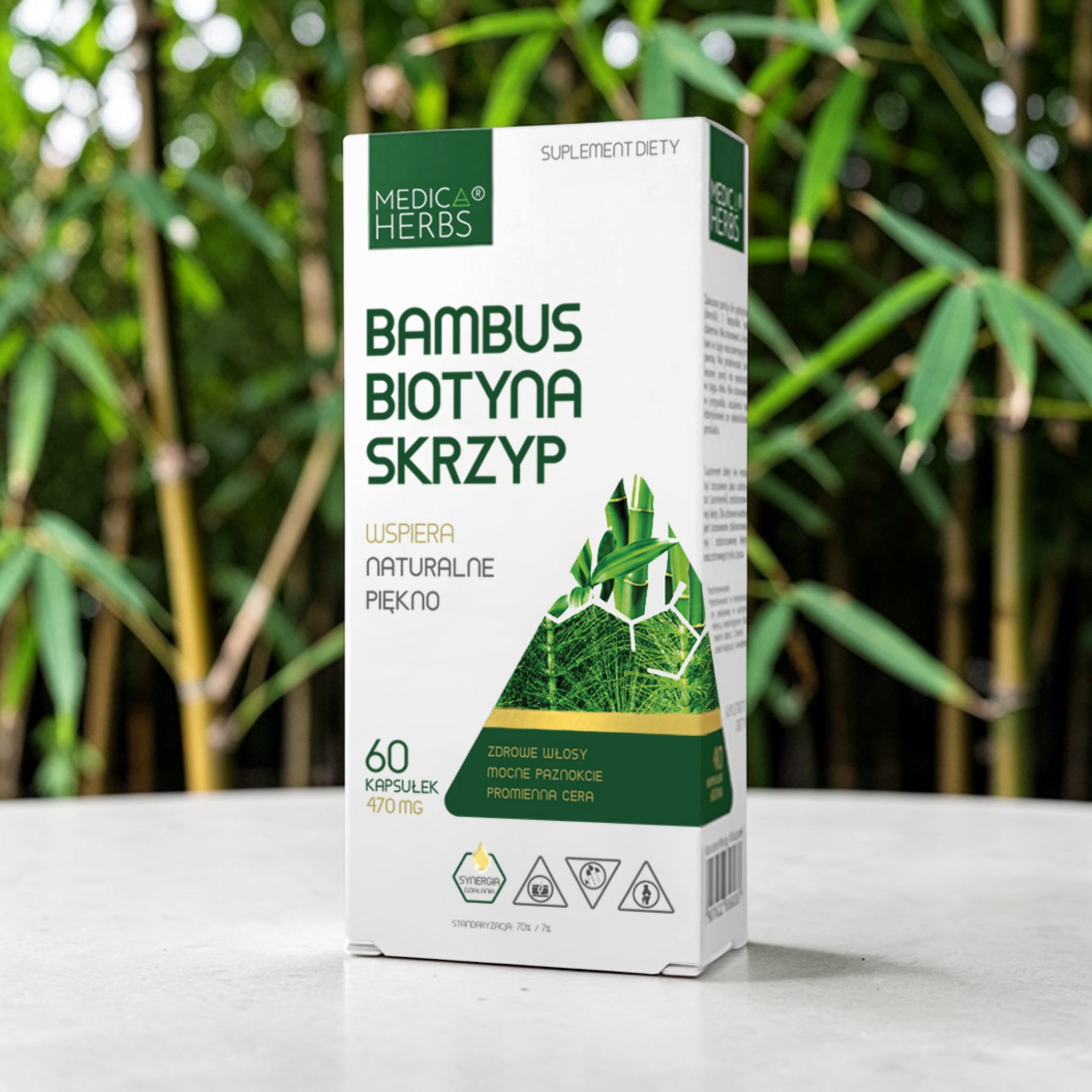 MEDICA HERBS - Bambus Biotyna Skrzyp - 60caps.