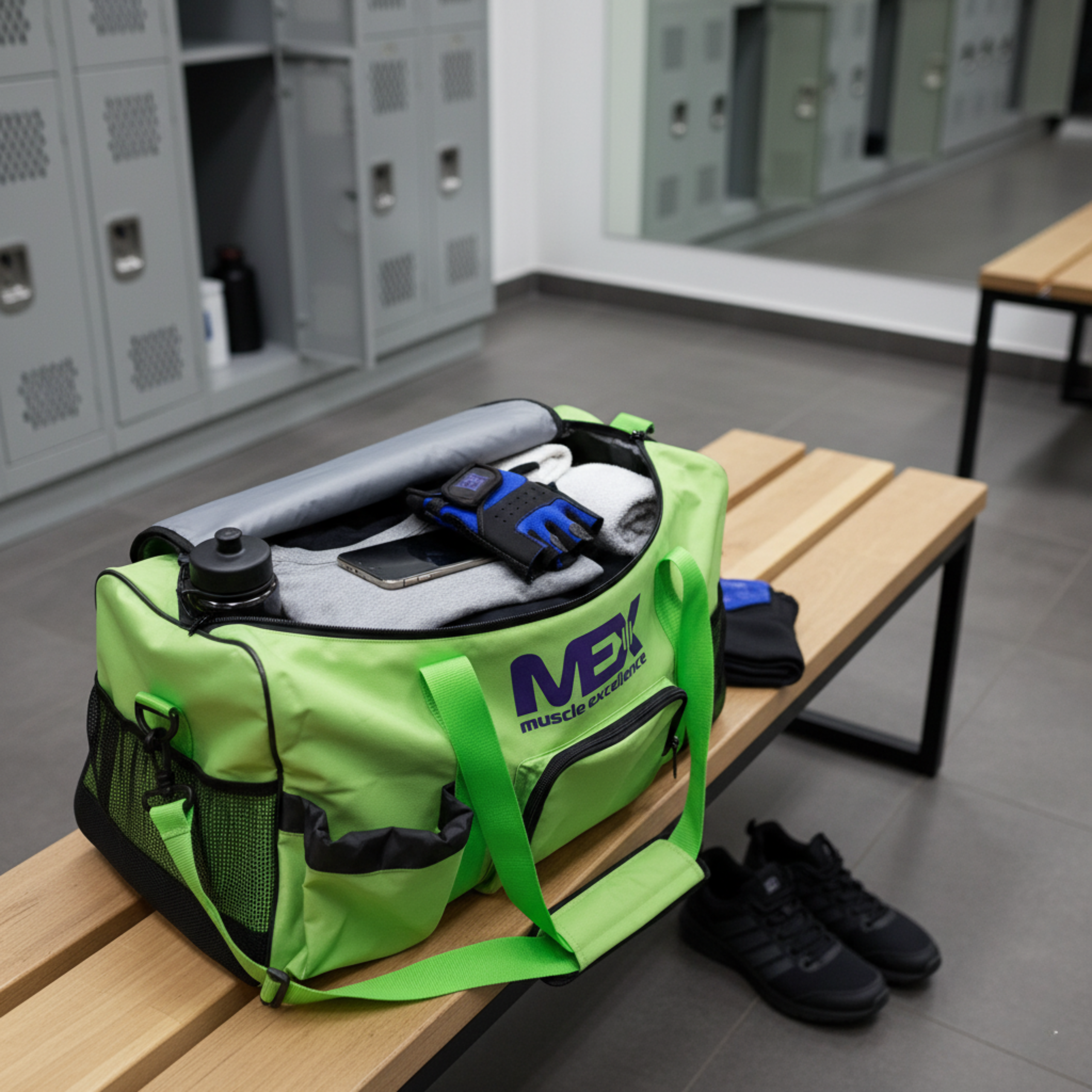 MEX NUTRITION - Torba Sportowa GymFit - 3x Lime