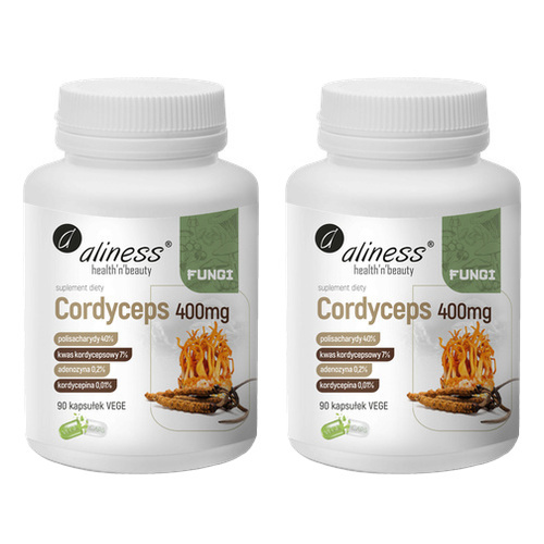 ALINESS - Fungi Cordyceps 400mg - 2x 90vcaps.