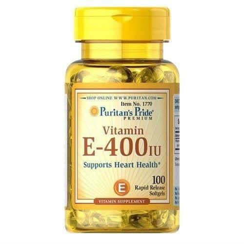 Puritan's Pride Vitamin E 400IU - 3x 100softgels
