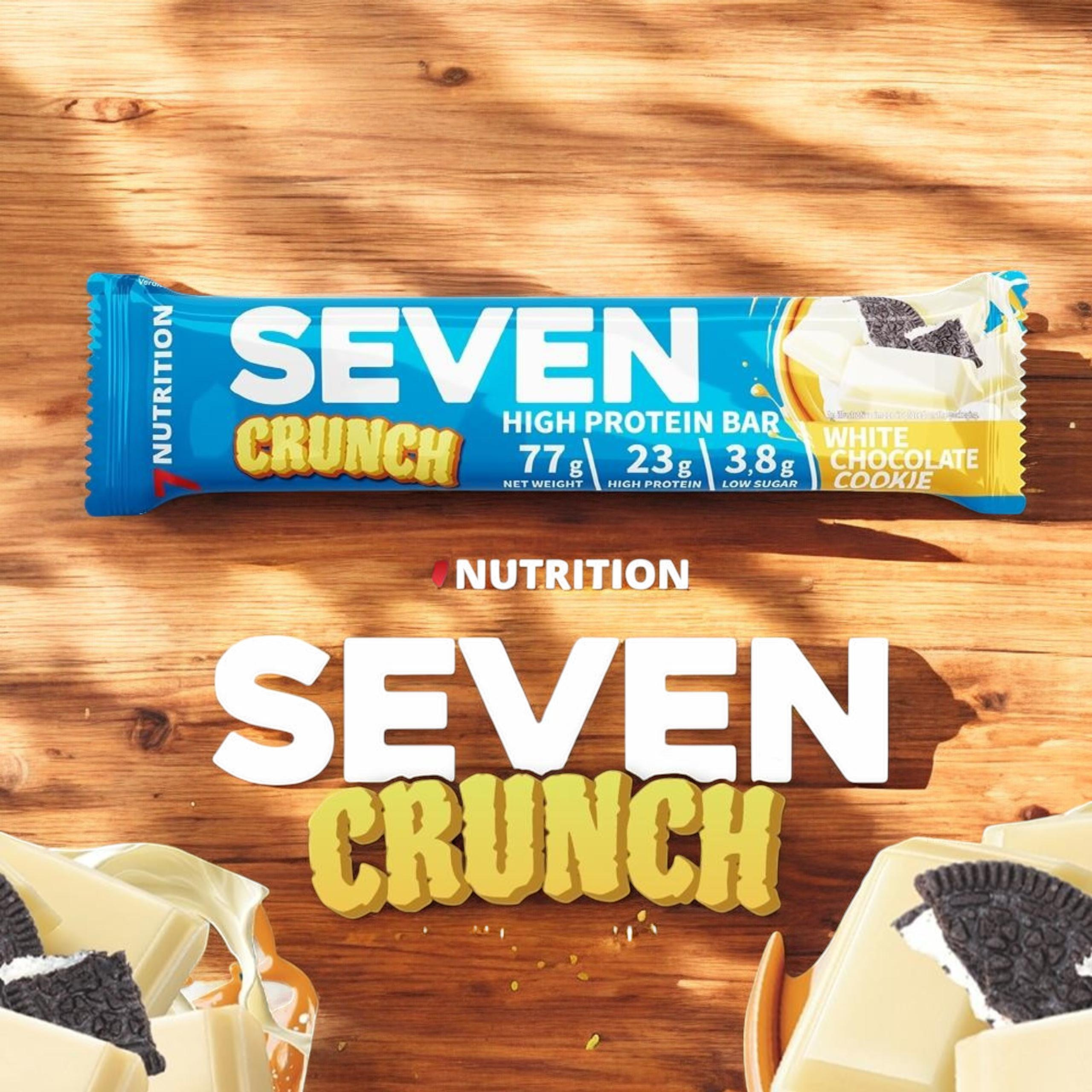 7 NUTRITION - Seven Crunch HP Bar - 12x 77g - White Chocolate Cookie