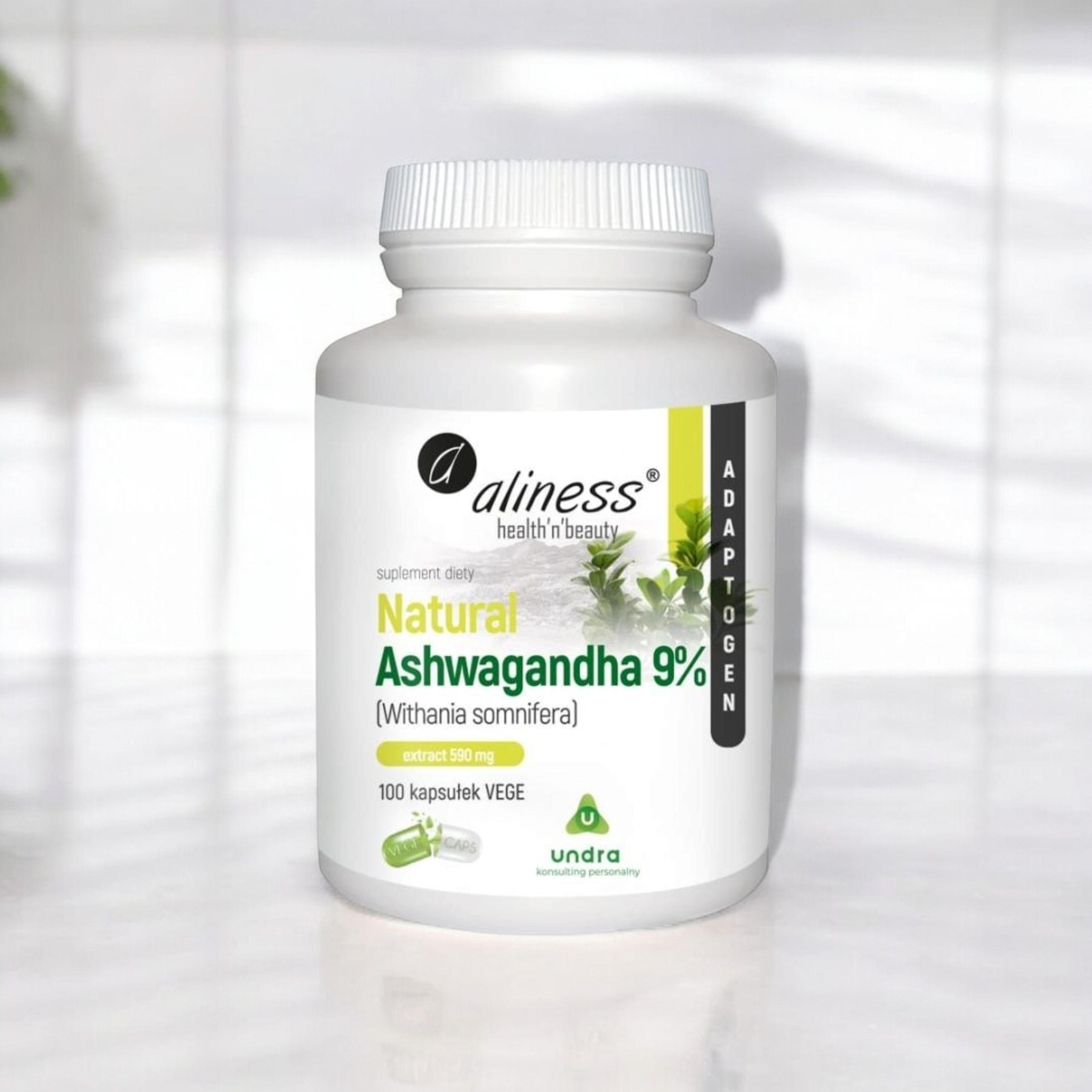 ALINESS - Ashwagandha 555mg - 100vcaps. x3