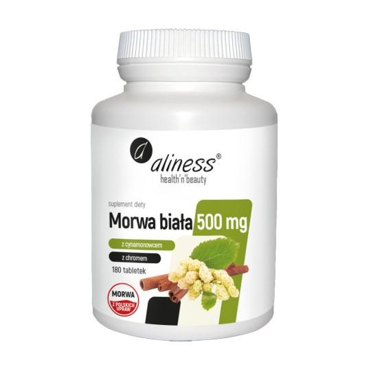 Morwa Biała 500mg ALINESS - suplement diety wspomagający metabolizm węglowodanów