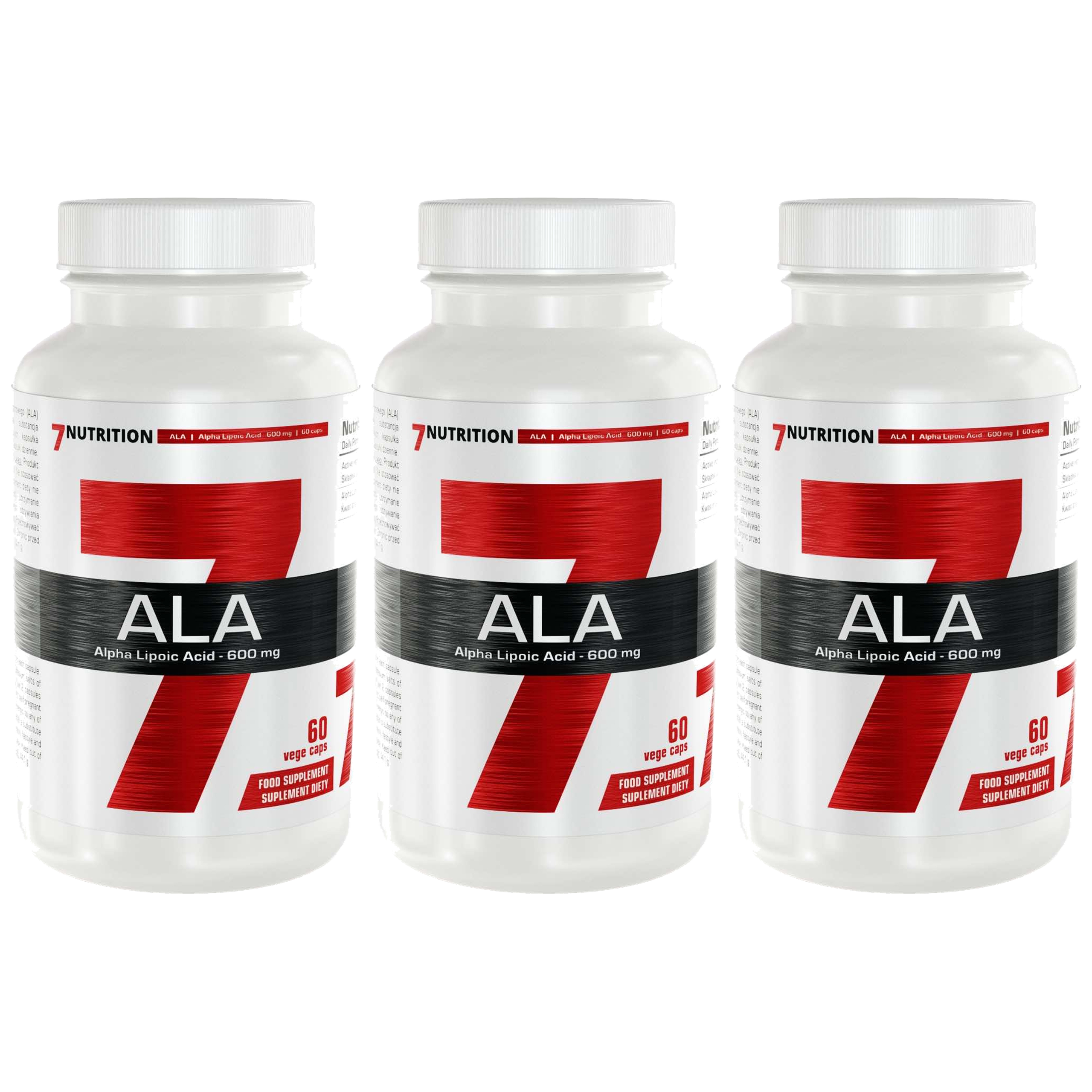 7 NUTRITION ALA 600mg - 3x 60vcaps