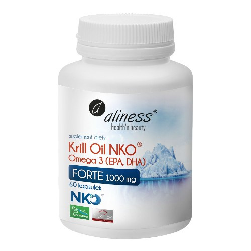 ALINESS - Krill Oil NKO Omega 3 1000mg Forte - 60caps.