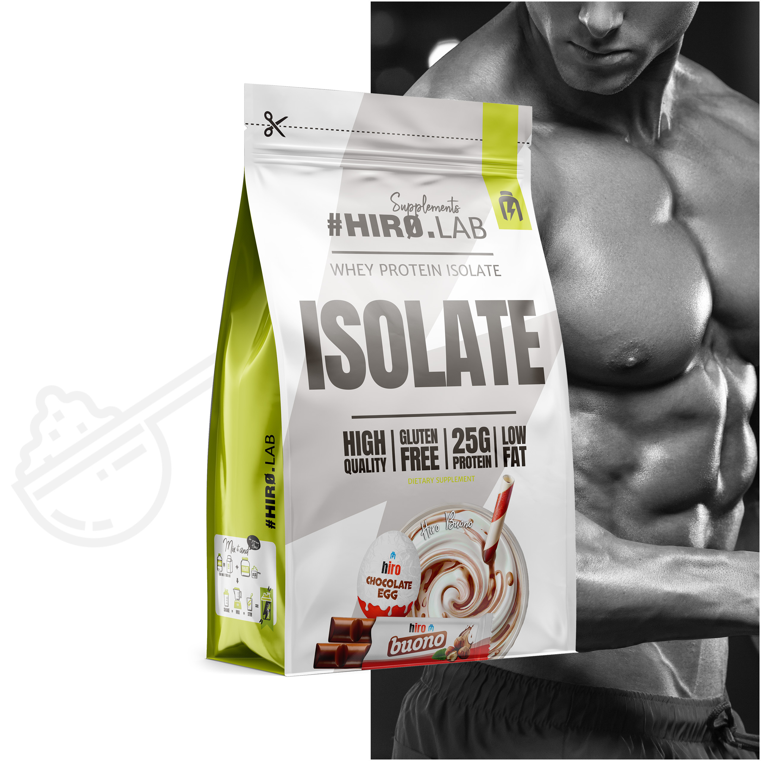 HIRO.LAB - Whey Protein Isolate - 2x 700g - Buono