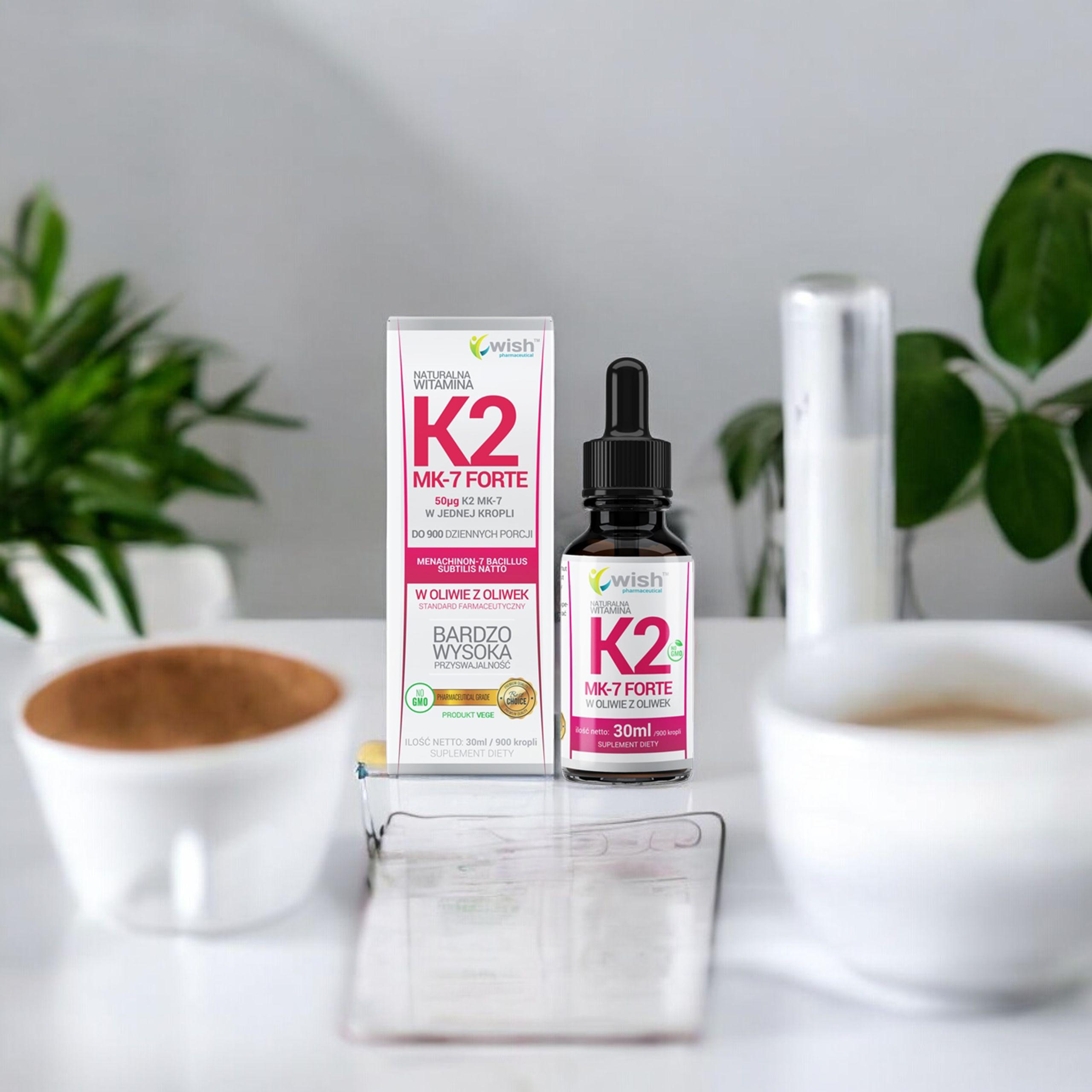 WISH Pharmaceutical Vitamin K2 Mk-7 Forte - 2x 30ml
