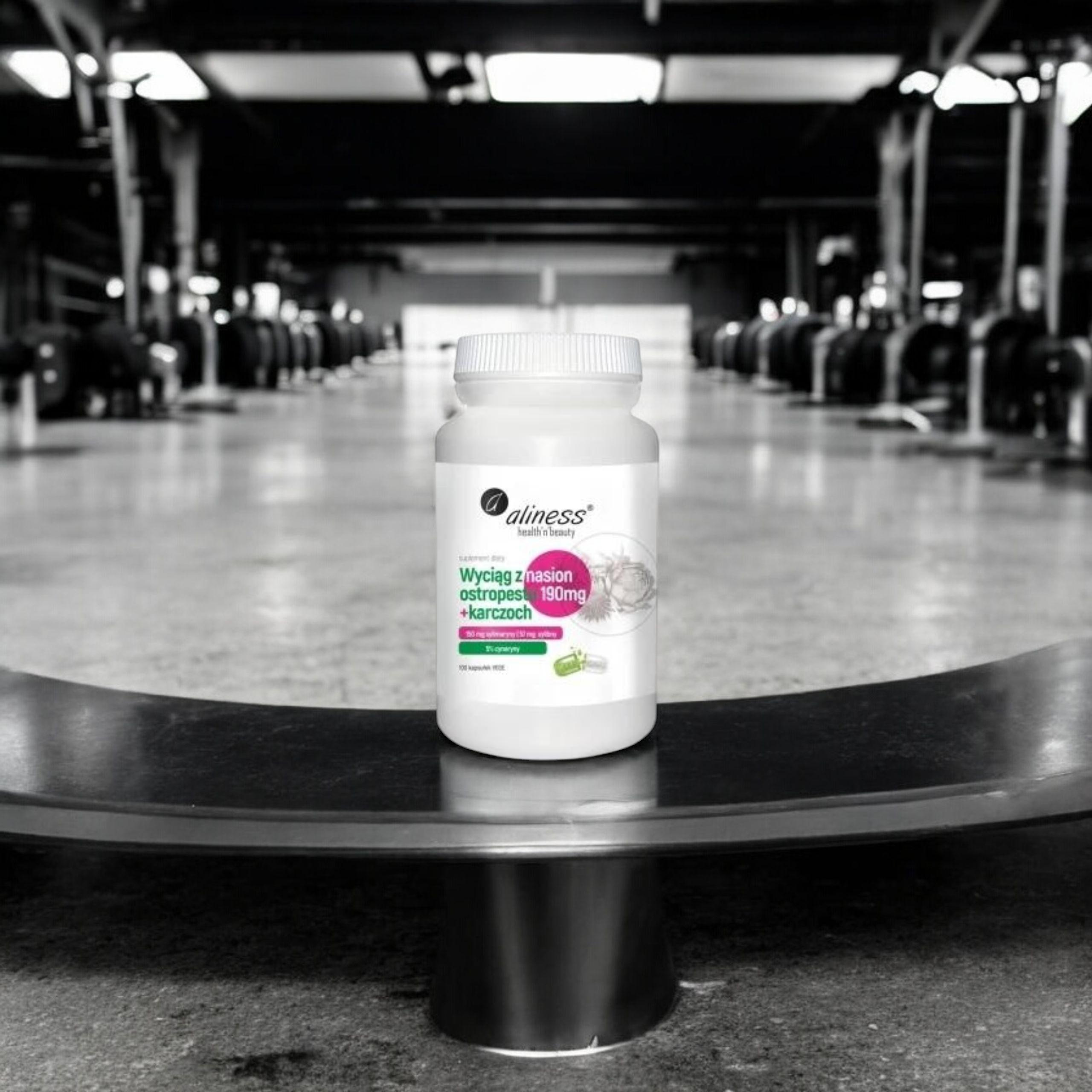 ALINESS - Wyciąg z Nasion Ostropestu 190mg + Karczoch - 100caps.