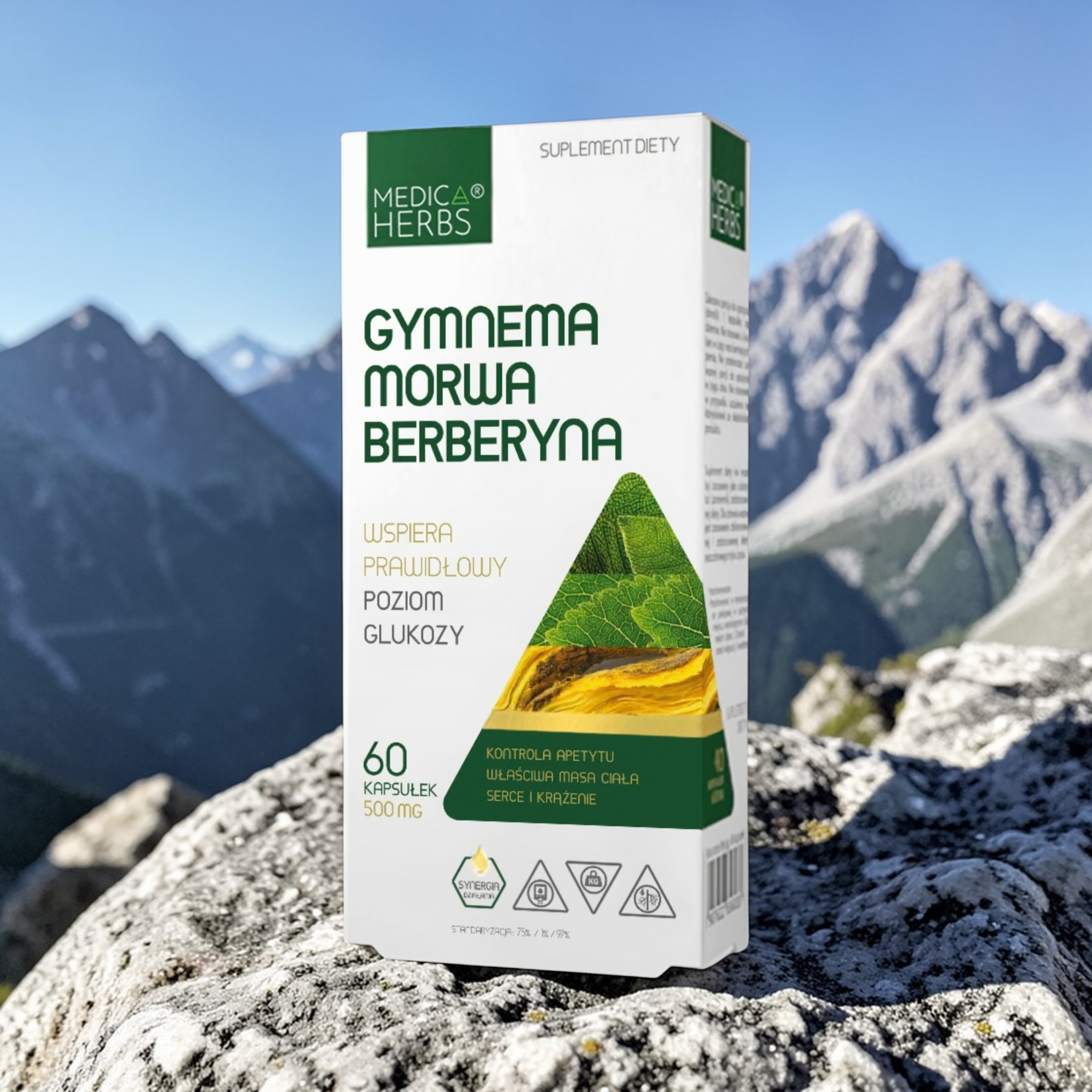 MEDICA HERBS - Gymnema Morwa Berberyna - 2x 60caps.