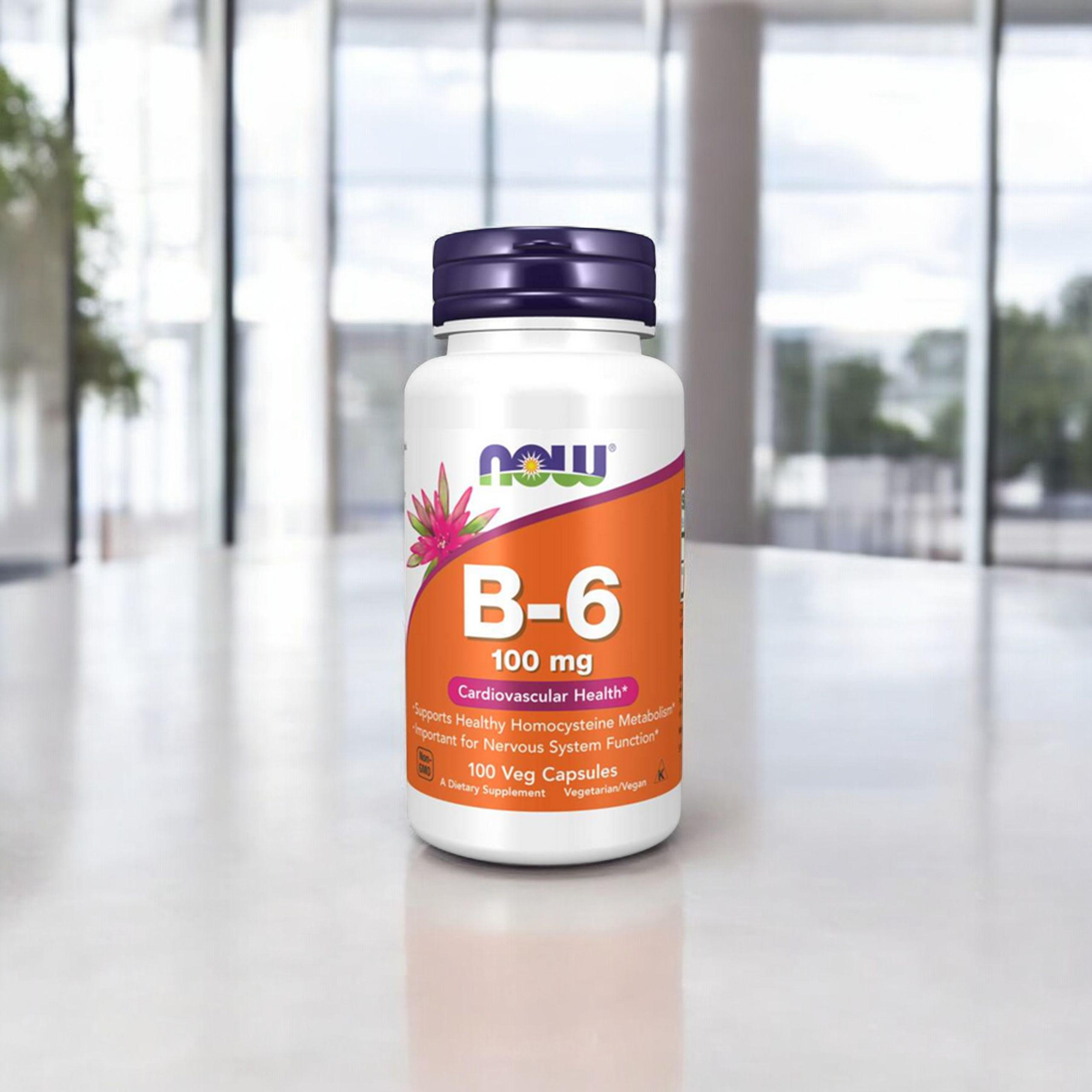 NOW Vitamin B-6 - 2x 100vcaps