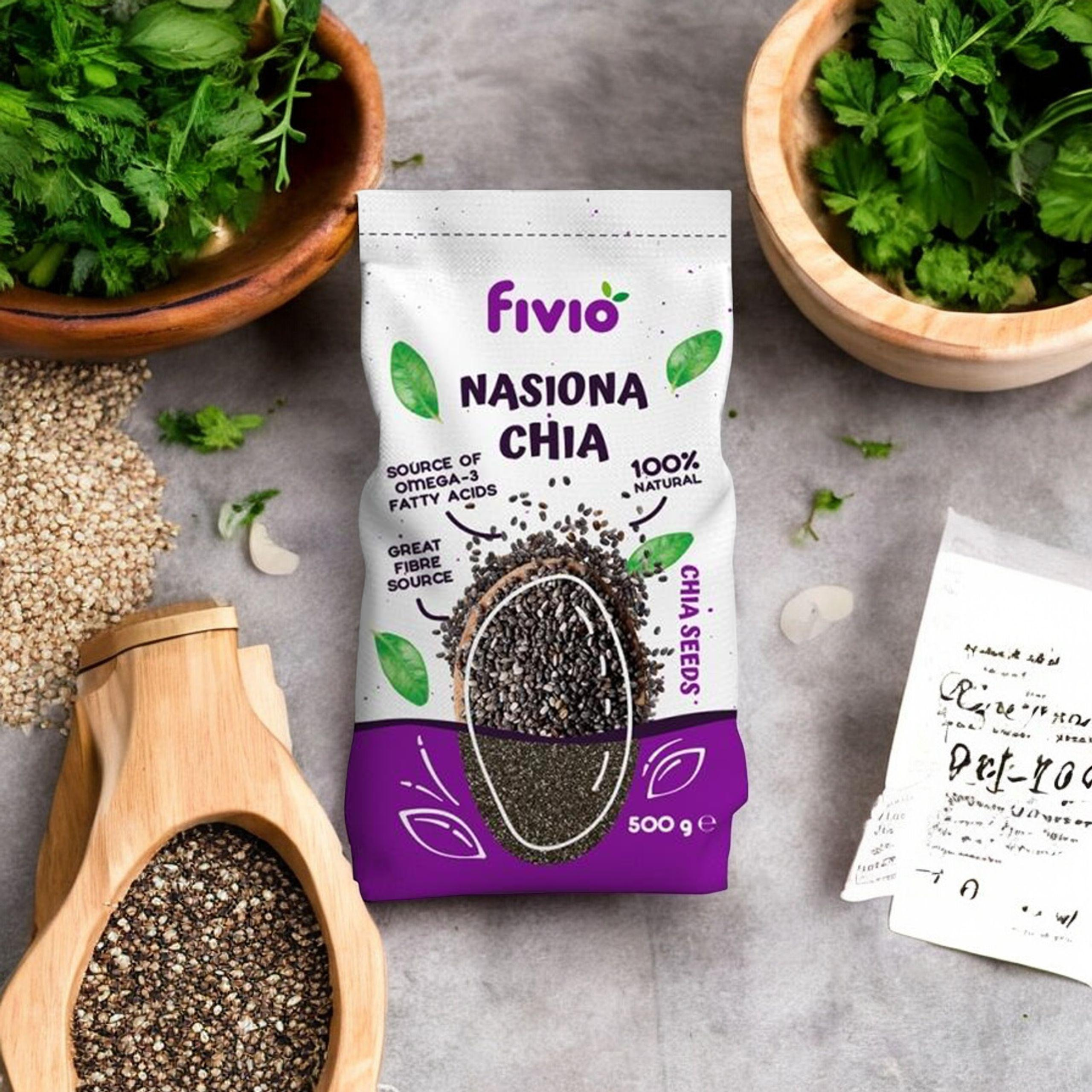 FIVIO - Chia Seeds - 3x 500g