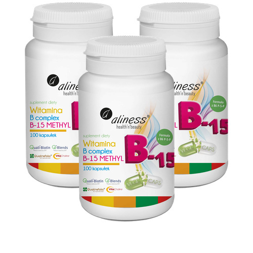 ALINESS - Witamina B Complex B-15 Methyl - 3x 100vcaps.