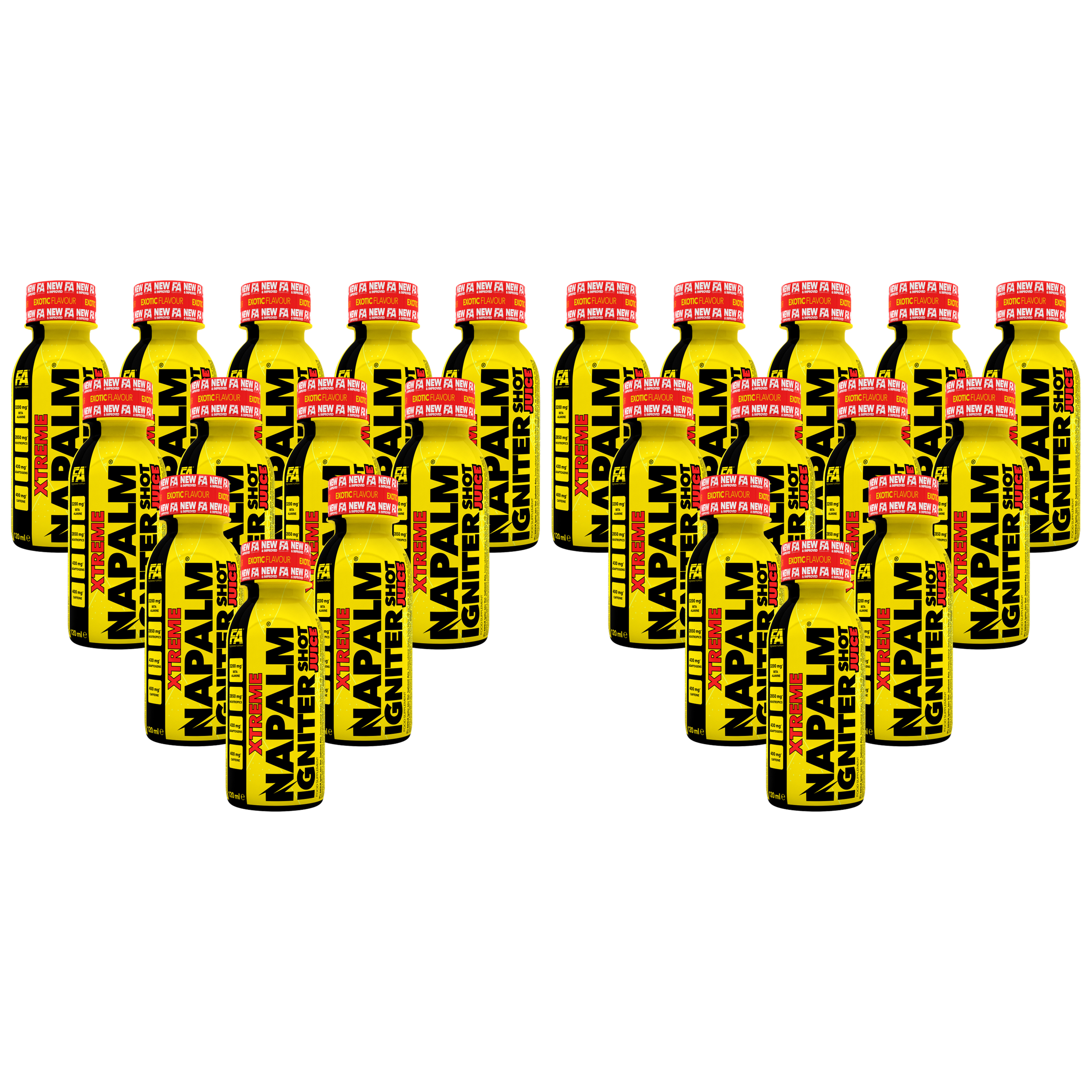 FITNESS AUTHORITY - Napalm Igniter Juice Shot - 12x 2x 120ml