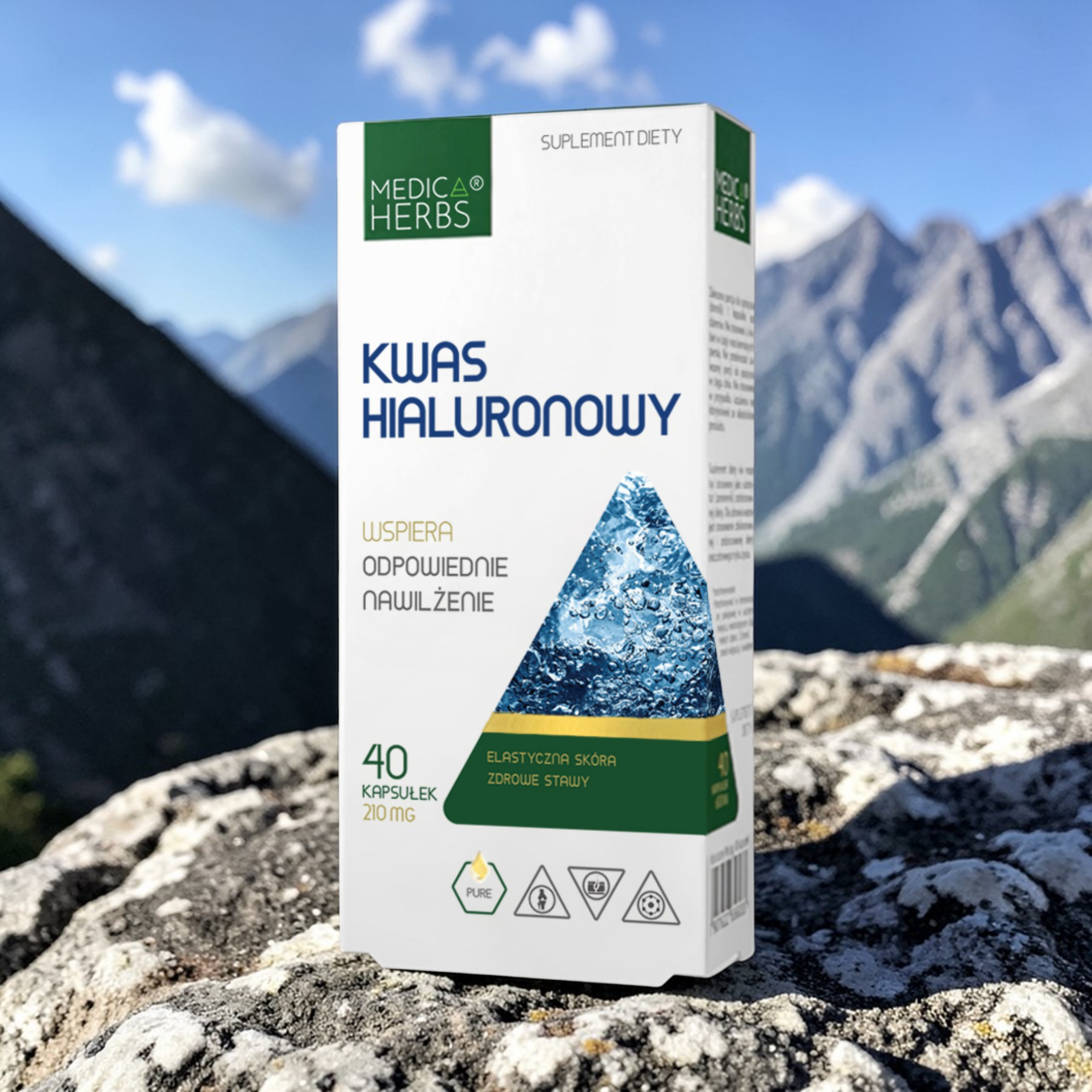 MEDICA HERBS - Kwas Hialuronowy - 2x 40caps.