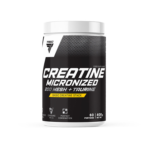 TREC Creatine Micronized 200mesh + Taurine - 3x 400g
