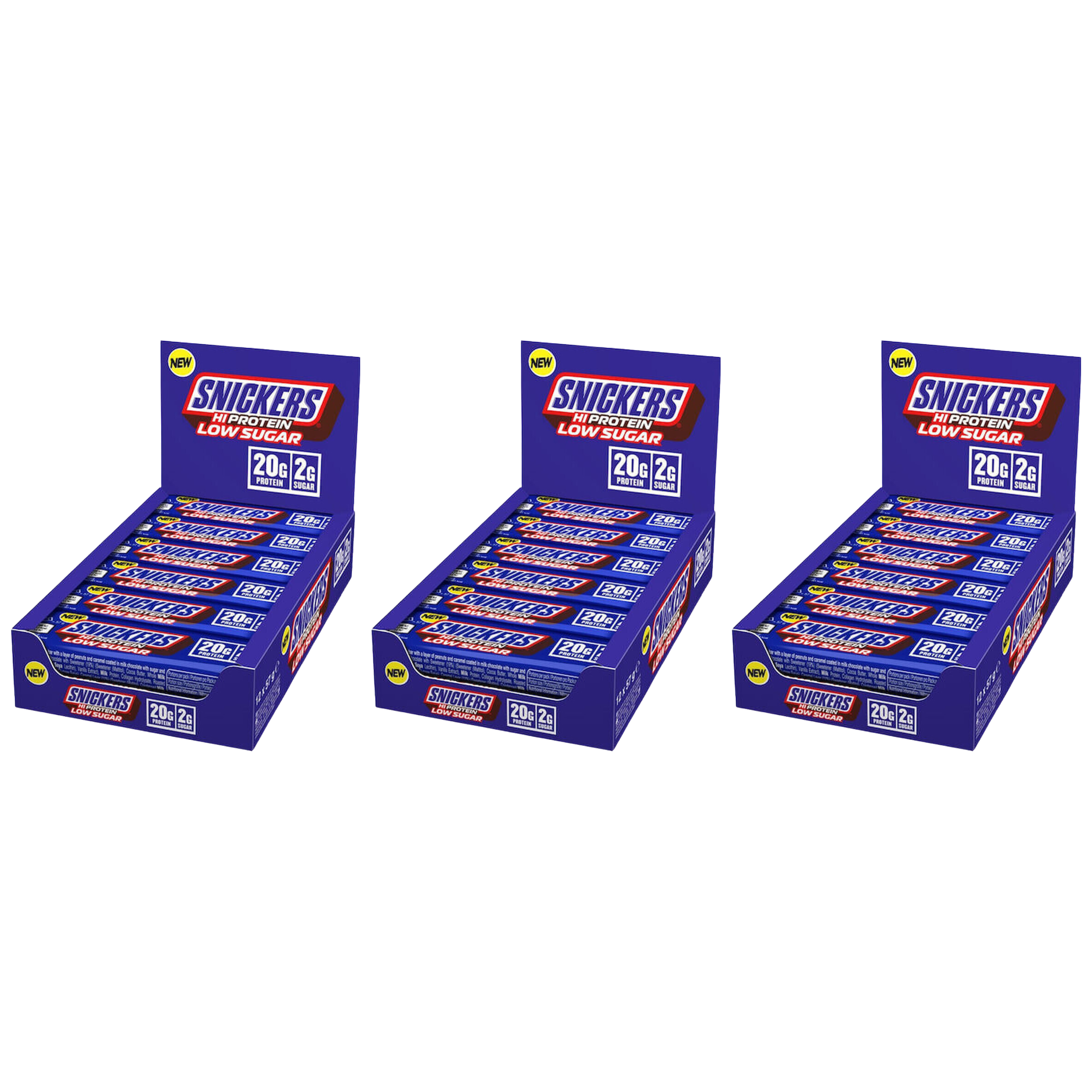 Mars - Baton Snickers HIProtein Low Sugar Bar - 3x 57g x12