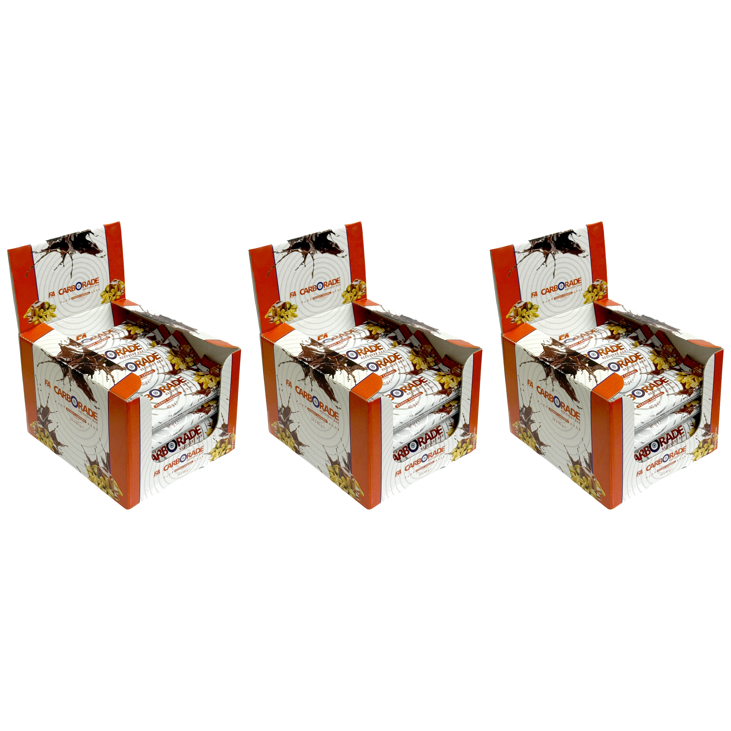 FITNESS AUTHORITY - Carborade Recovery Bar - 24x 3x 40g 