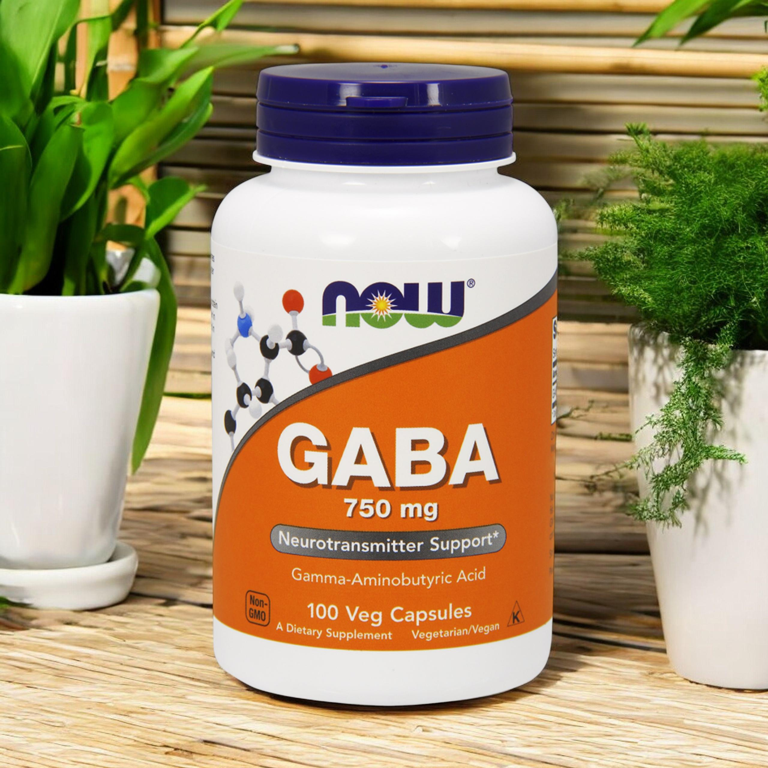 NOW Gaba 750mg - 3x 100vegcaps