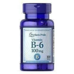 Puritan's Pride Vitamin B-6 100mg - 100tabs NIE ODKRYWAĆ