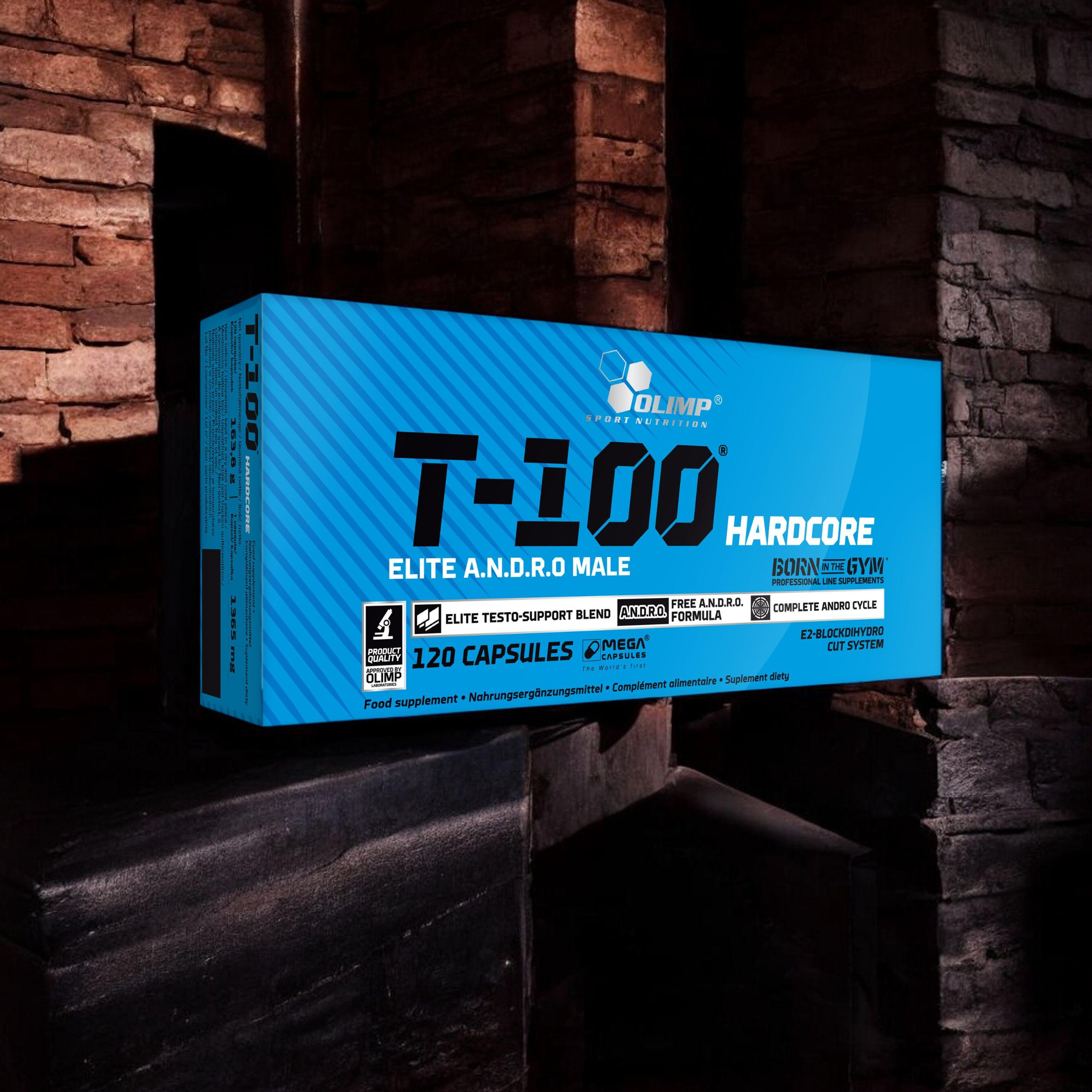 OLIMP T-100 Hardcore - 3x 120caps