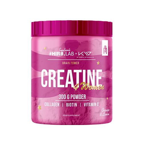 HIRO.LAB - Creatine 4 Women with Collagen - 3x 300g - Lemon Orange