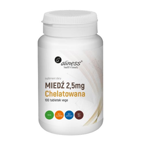 ALINESS - Miedź Chelatowana 2,5mg - 100tabs.