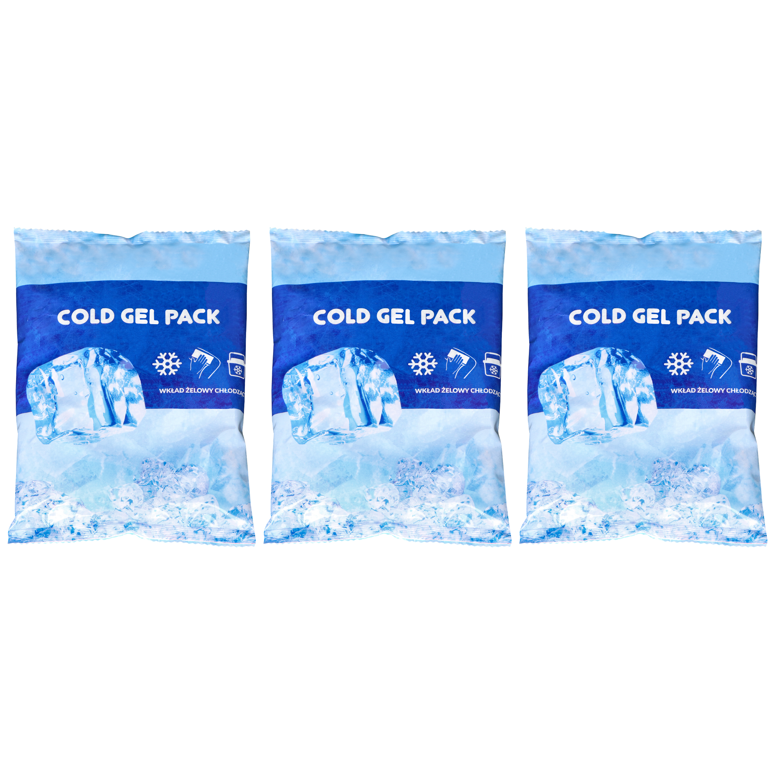 AKCESORIA COLD GEL PACK - WKŁAD ŻELOWY CHŁODZĄCY - 3x 480g