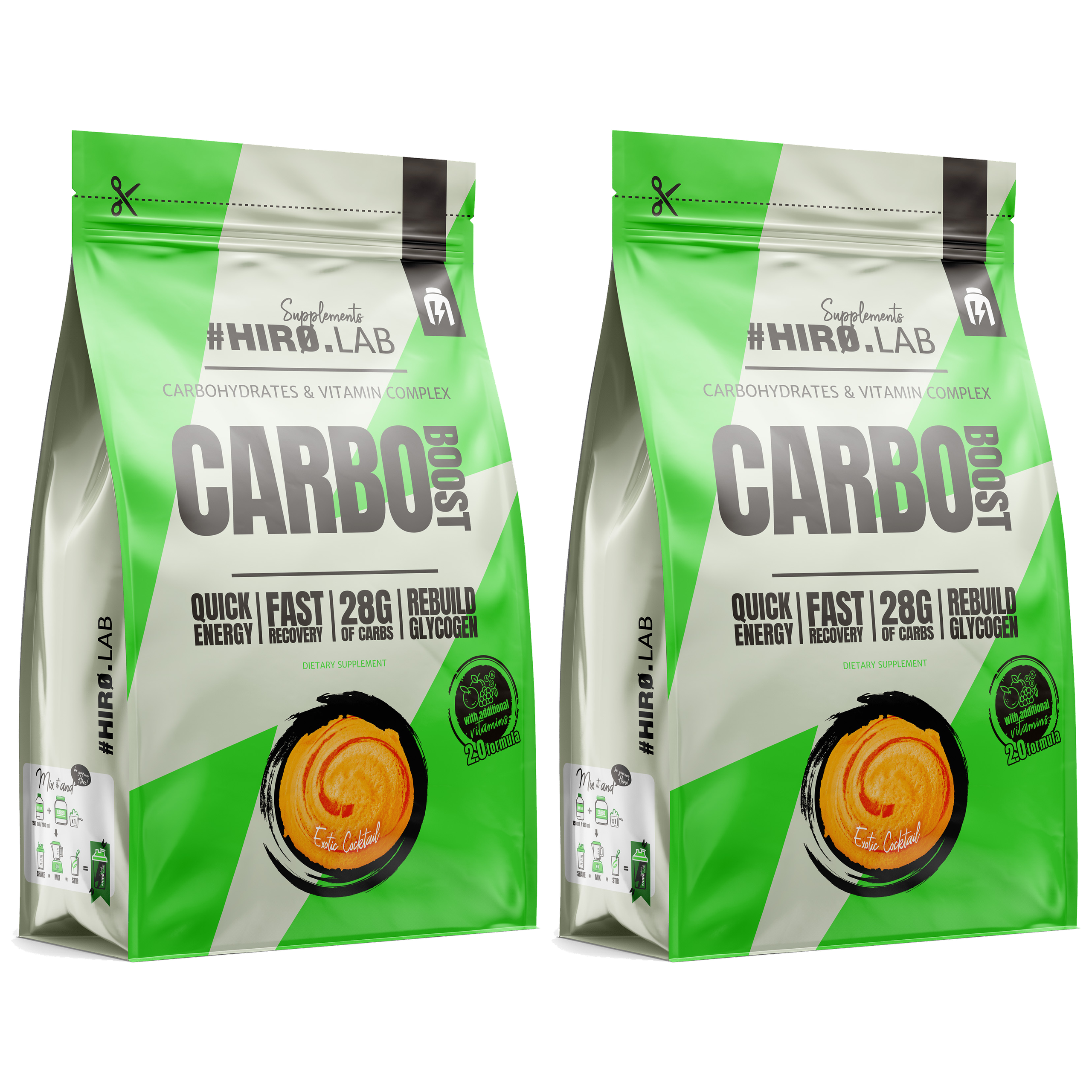 HIRO.LAB Carbo Boost - 2x 1000g