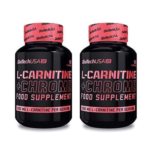 BioTech USA L-Carnitine + Chrome - 2x 60caps.