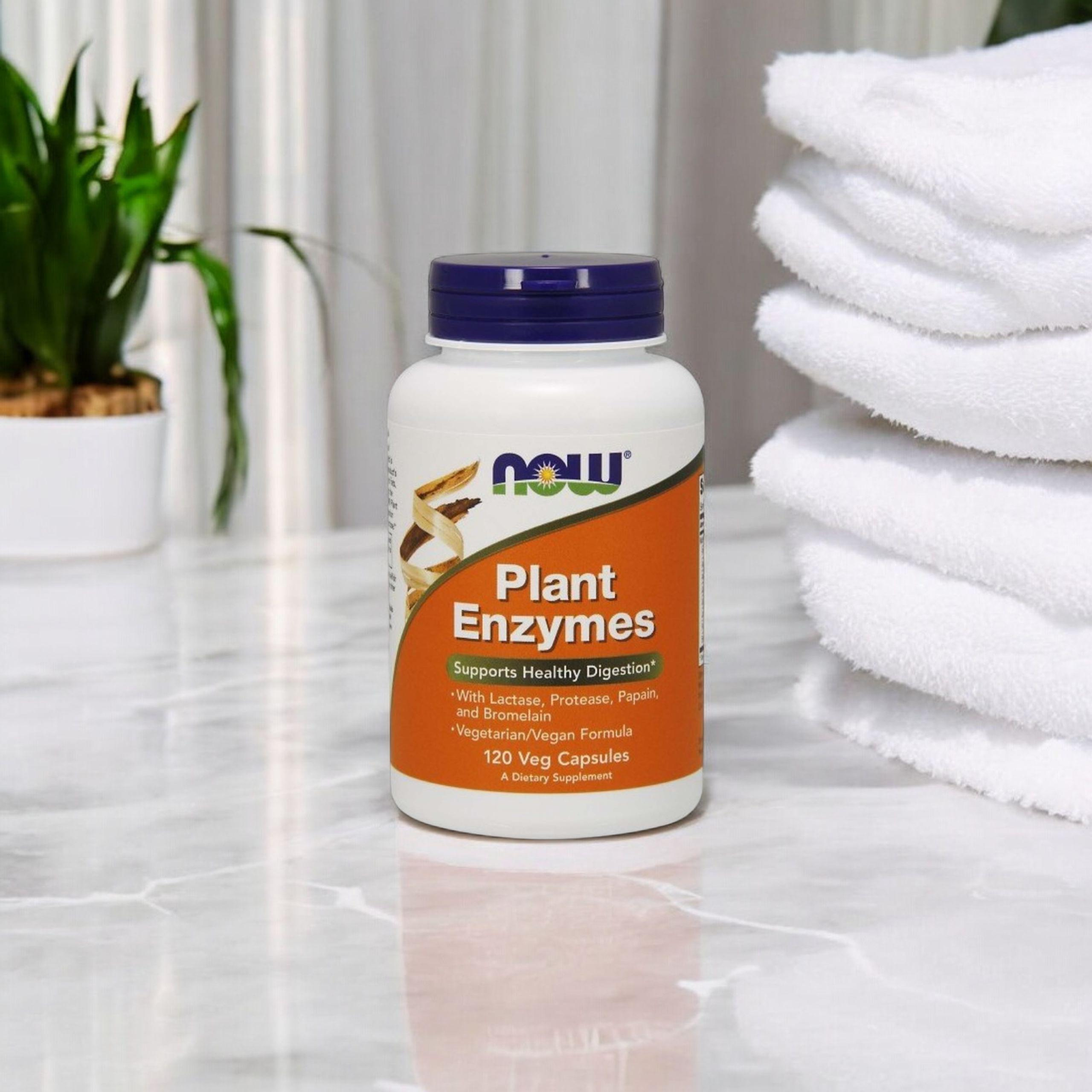 NOW Plant Enzymes - 2x 120vcaps.